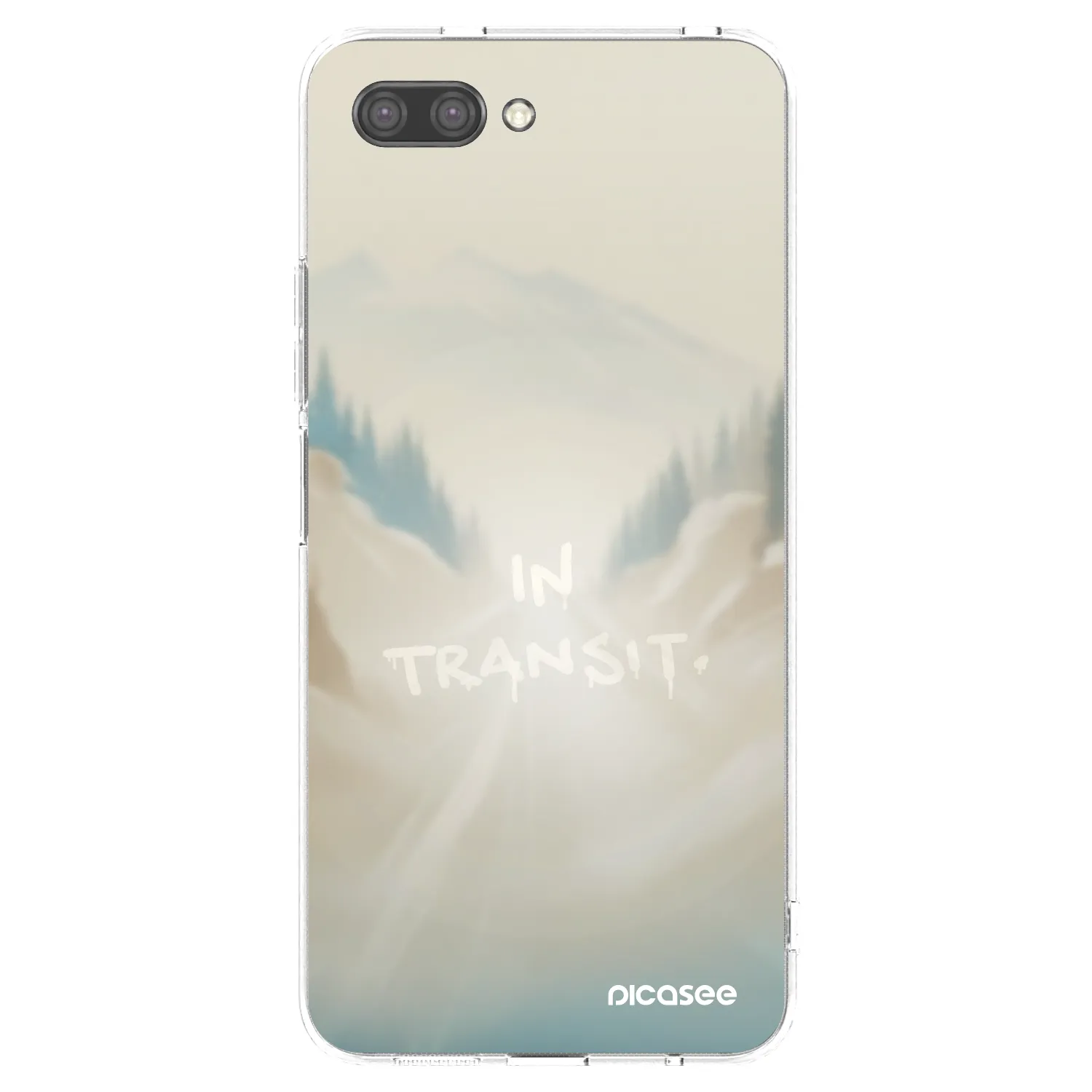 Picasee silikonowe przeźroczyste etui na Honor 10 - IN TRANSIT