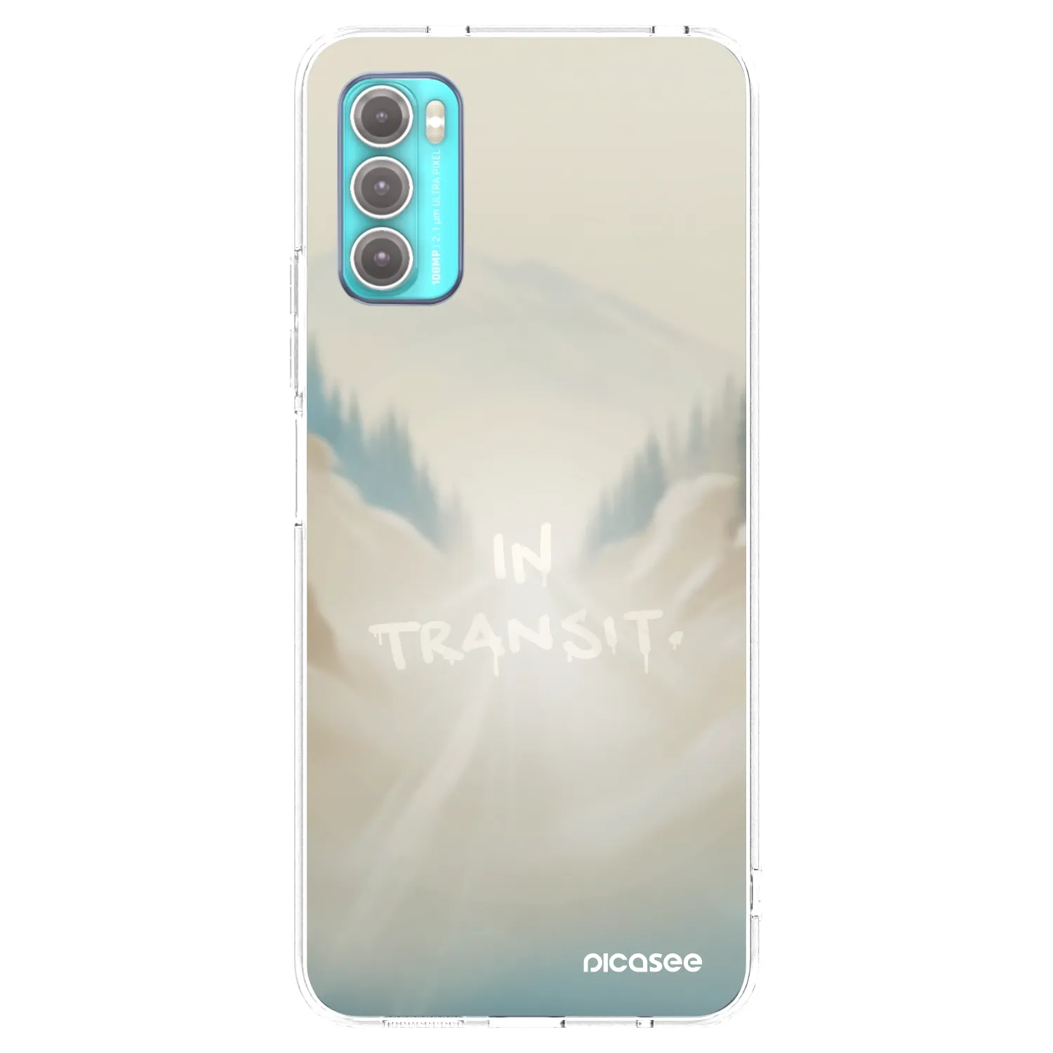Picasee silikonowe przeźroczyste etui na Motorola Moto G60 - IN TRANSIT