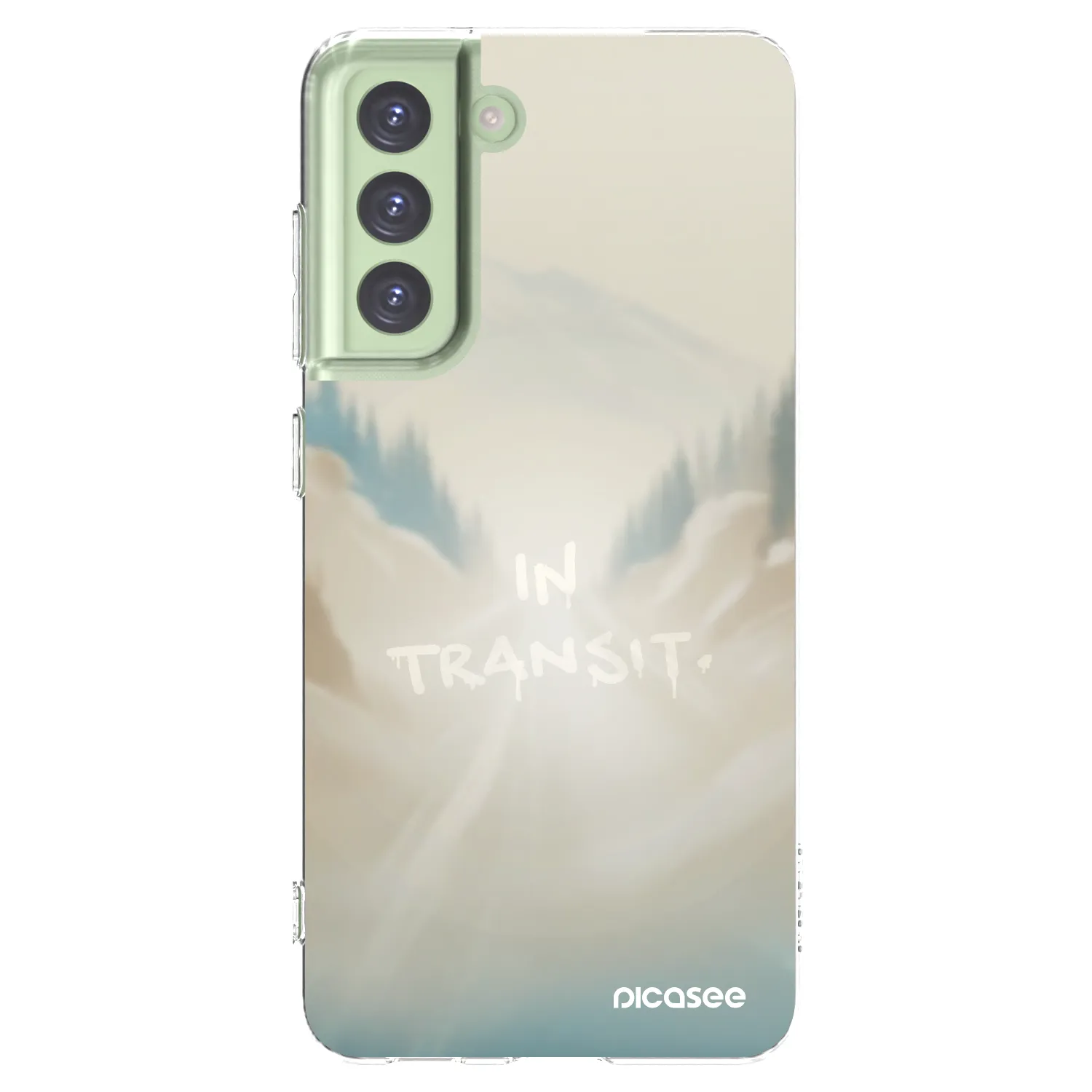Picasee silikonowe przeźroczyste etui na Samsung Galaxy S21 FE 5G - IN TRANSIT