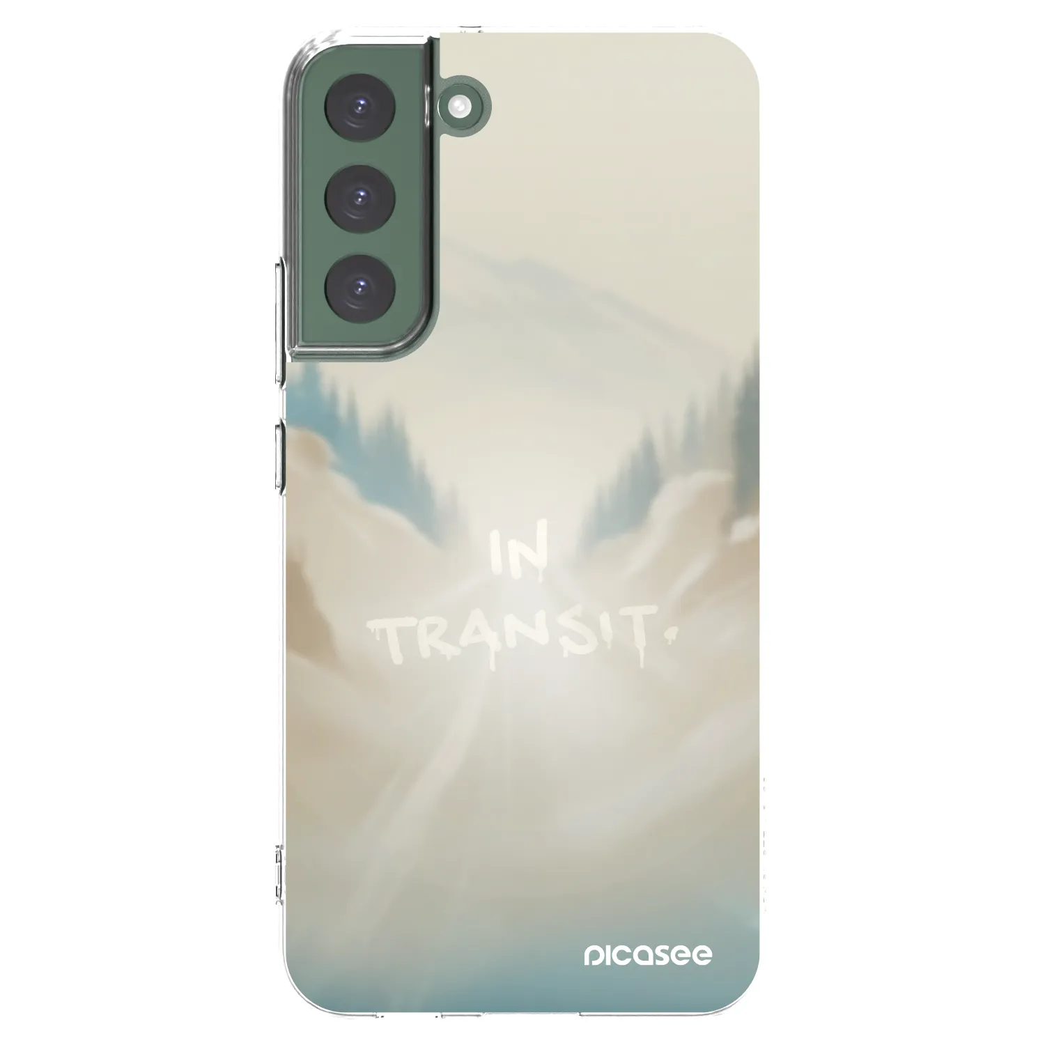 Picasee silikonowe przeźroczyste etui na Samsung Galaxy S22+ 5G - IN TRANSIT