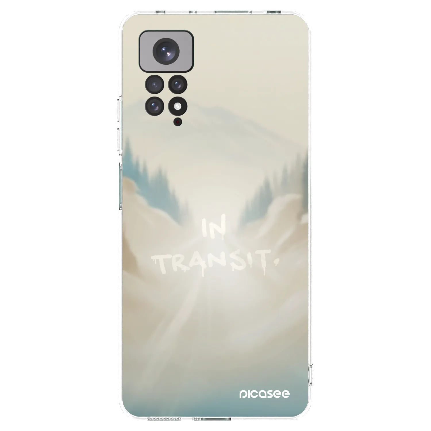 Picasee silikonowe przeźroczyste etui na Xiaomi Redmi Note 11S 4G - IN TRANSIT