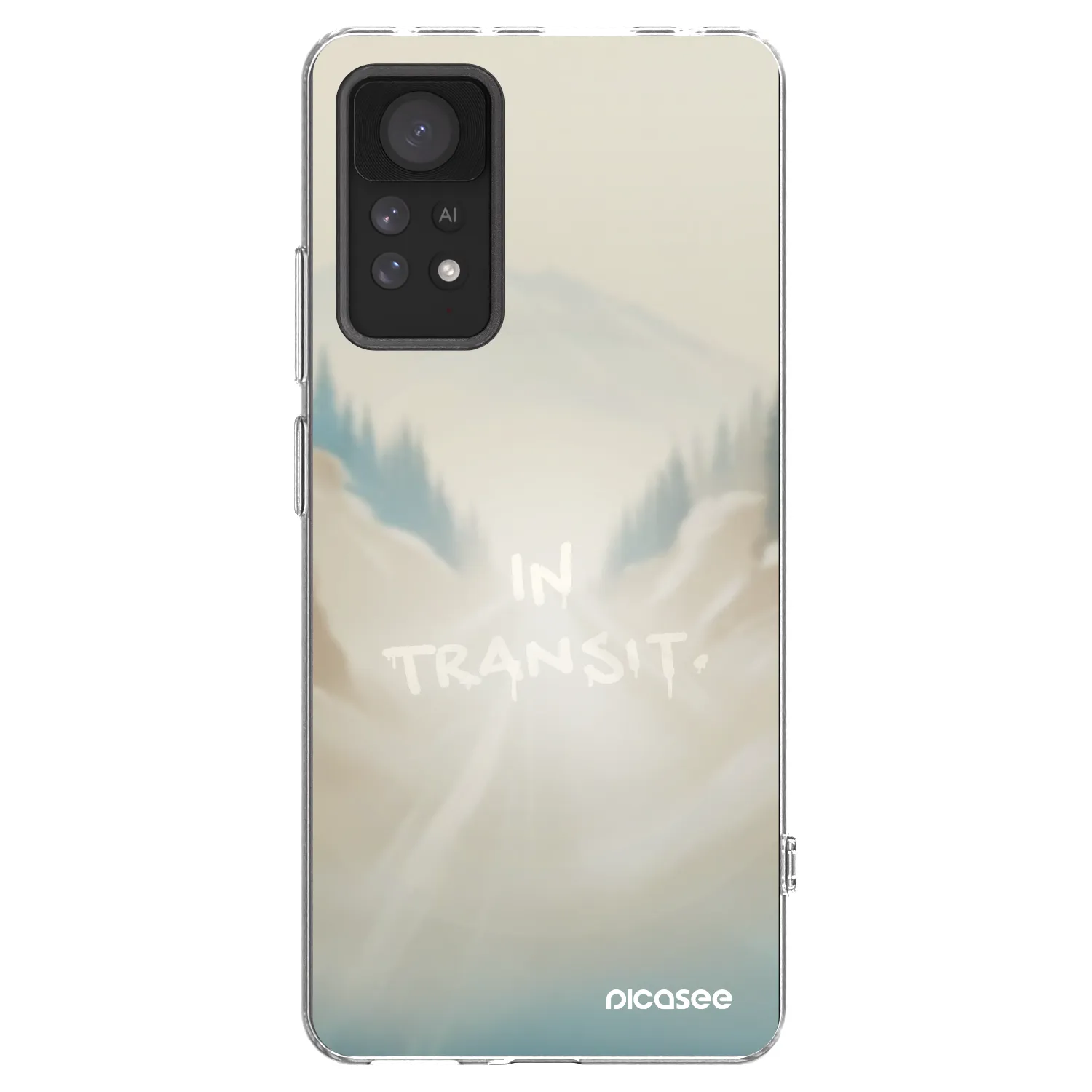 Picasee silikonowe przeźroczyste etui na Xiaomi Redmi Note 11 Pro 5G - IN TRANSIT