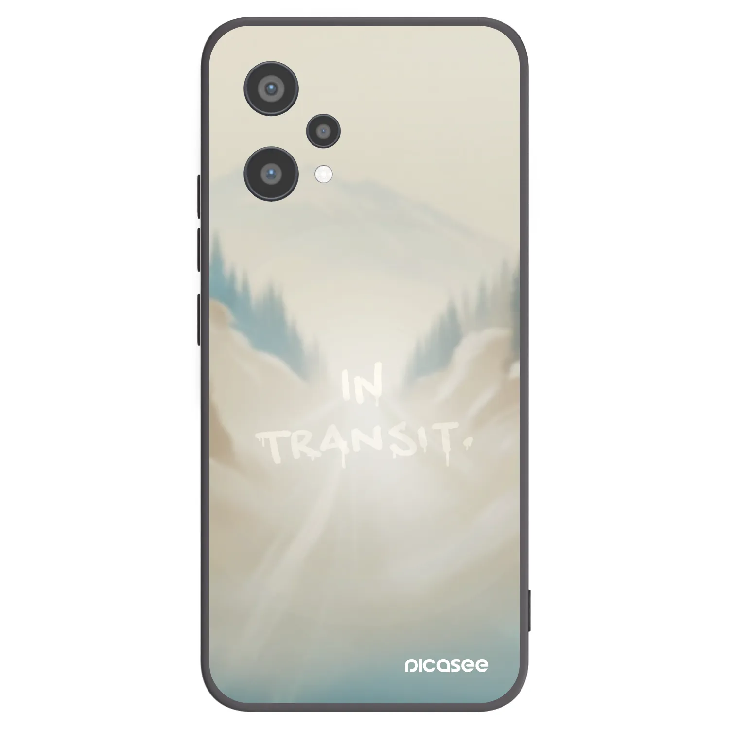 Picasee silikonowe czarne etui na Realme 9 Pro 5G - IN TRANSIT