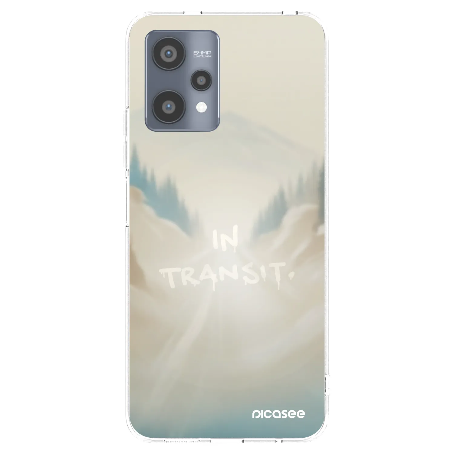 Picasee silikonowe przeźroczyste etui na Realme 9 Pro 5G - IN TRANSIT