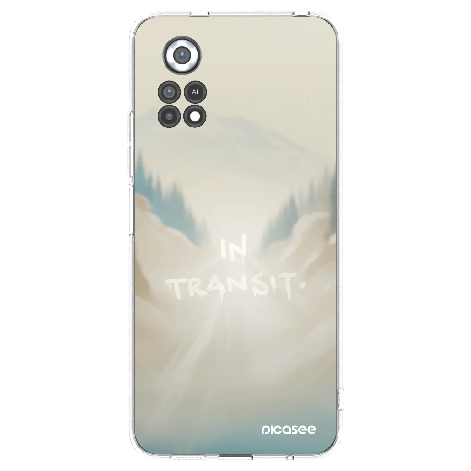 Picasee silikonowe przeźroczyste etui na Xiaomi Poco X4 Pro 5G - IN TRANSIT