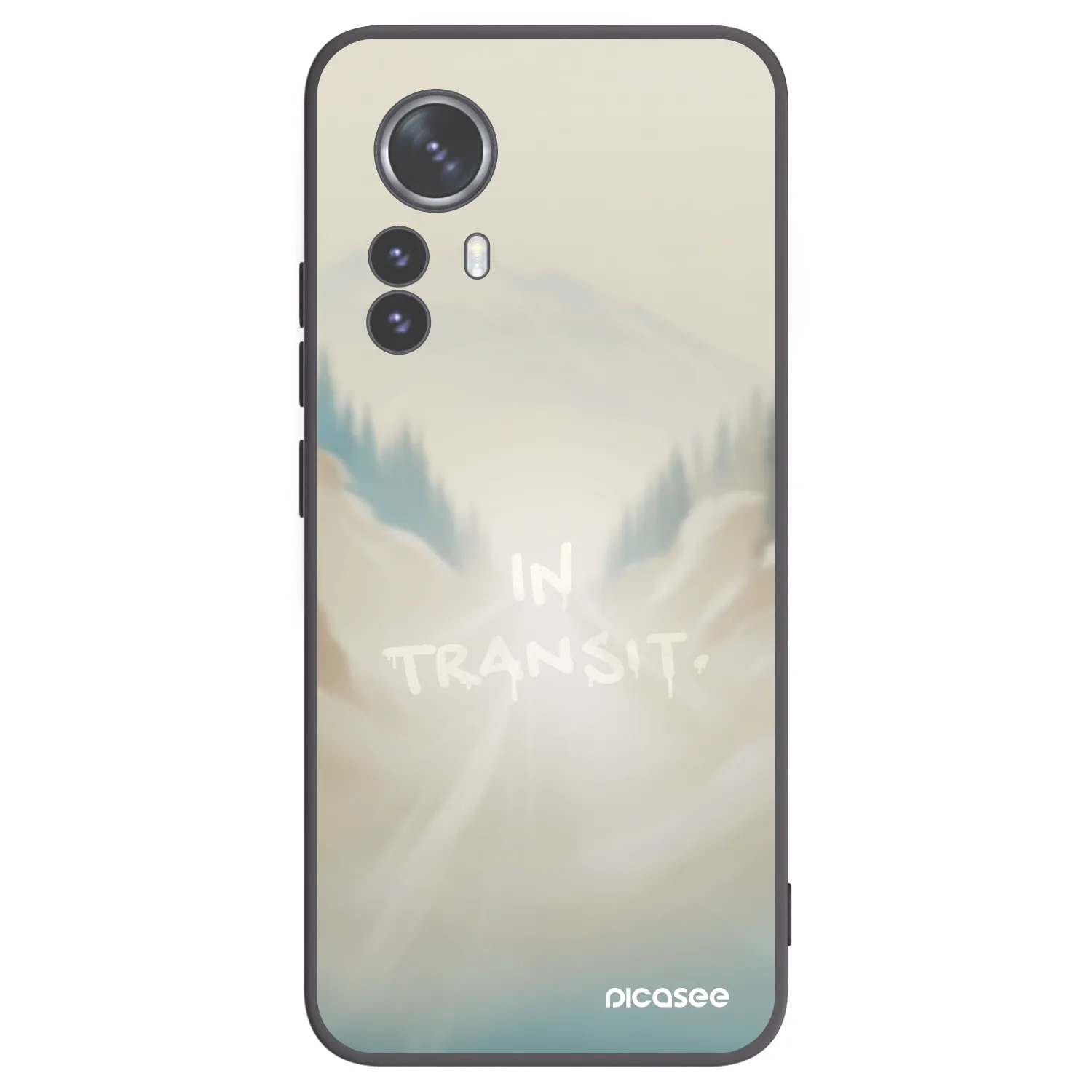 Picasee silikonowe czarne etui na Xiaomi 12 Pro - IN TRANSIT