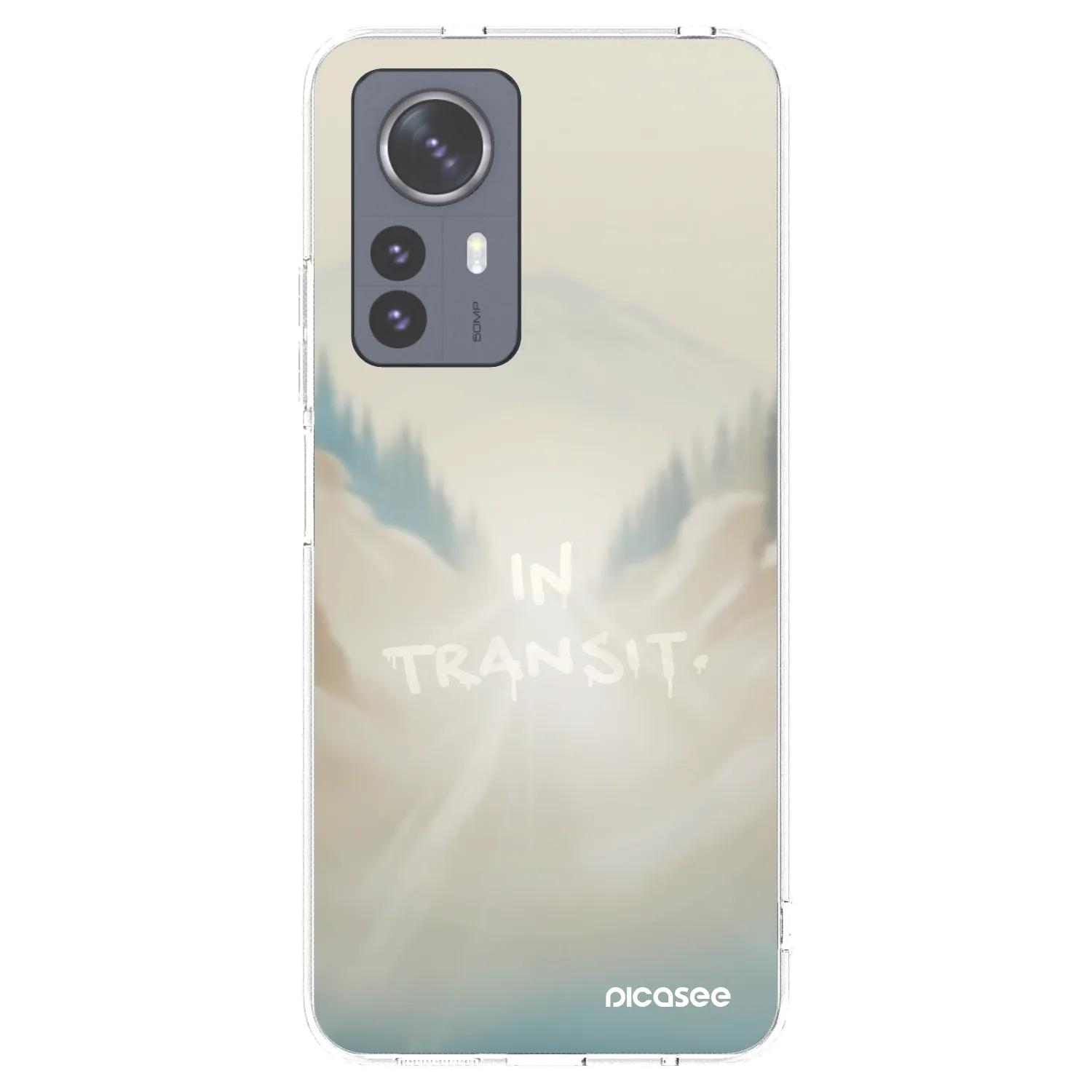 Picasee silikonowe przeźroczyste etui na Xiaomi 12 Pro - IN TRANSIT
