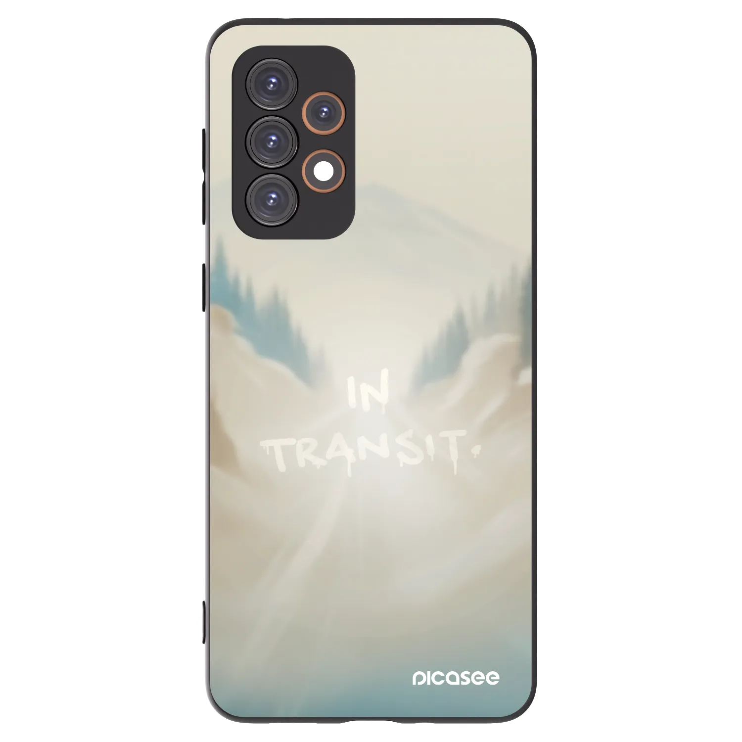 Picasee silikonowe czarne etui na Samsung Galaxy A33 5G A336 - IN TRANSIT