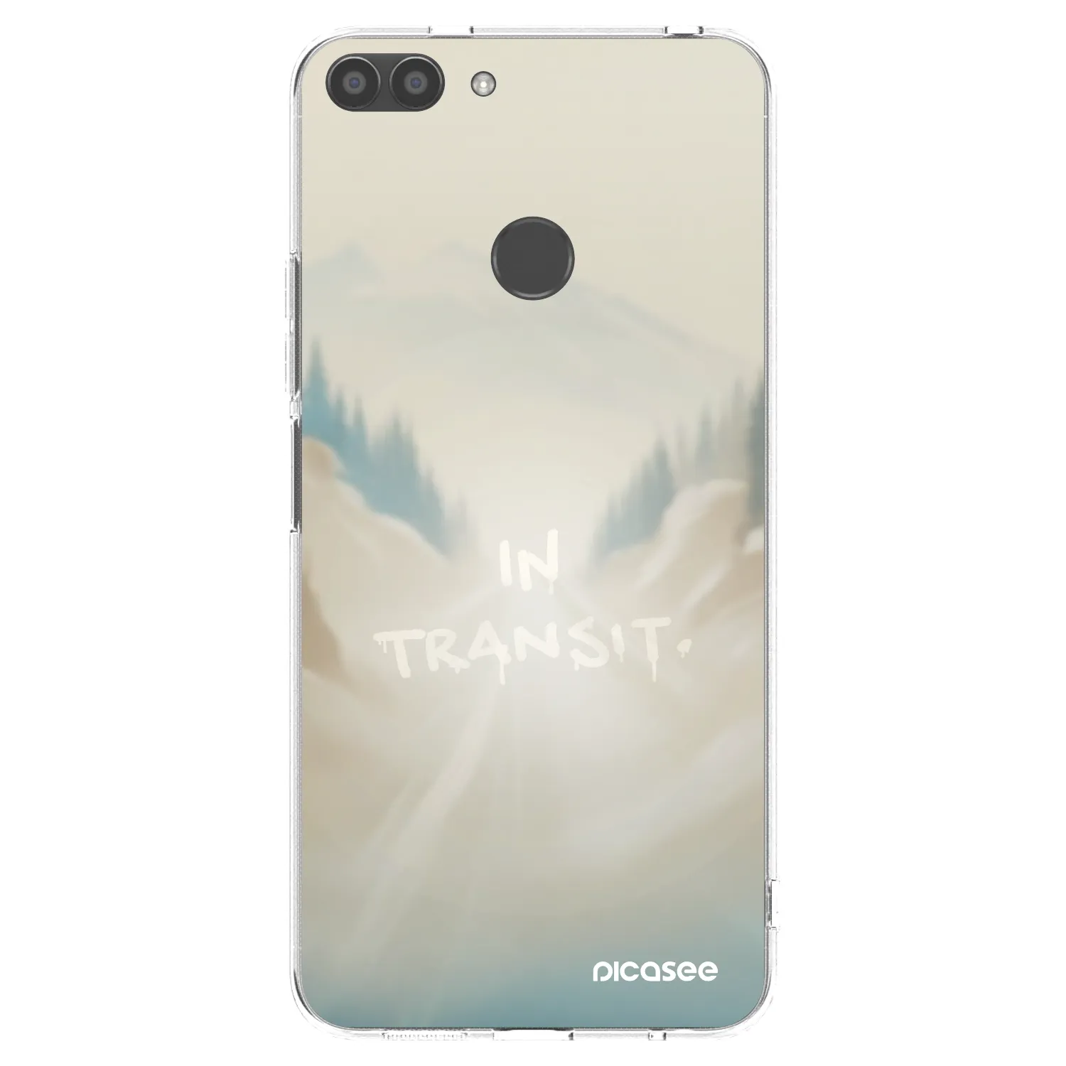 Picasee silikonowe przeźroczyste etui na Huawei P Smart - IN TRANSIT