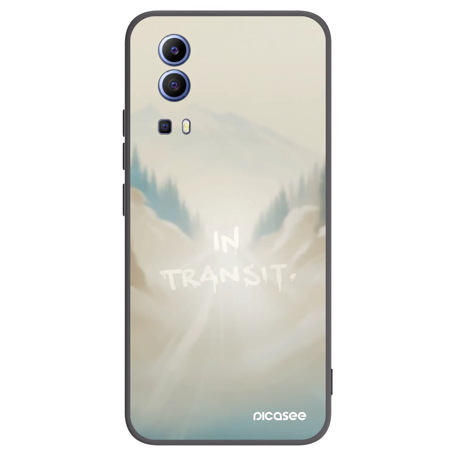 Picasee silikonowe czarne etui na Vivo Y52 5G - IN TRANSIT