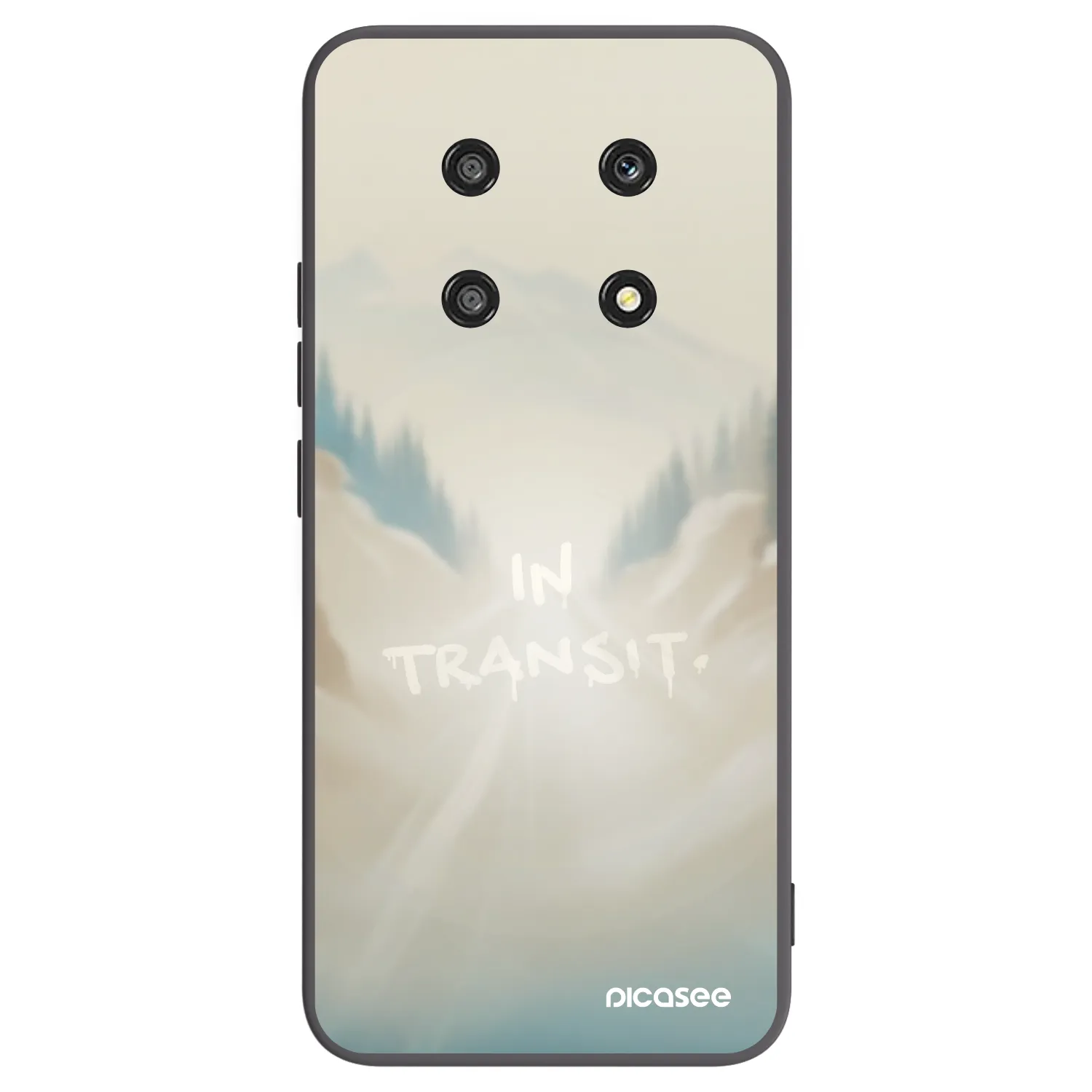 Picasee silikonowe czarne etui na Honor Magic4 Lite 5G - IN TRANSIT
