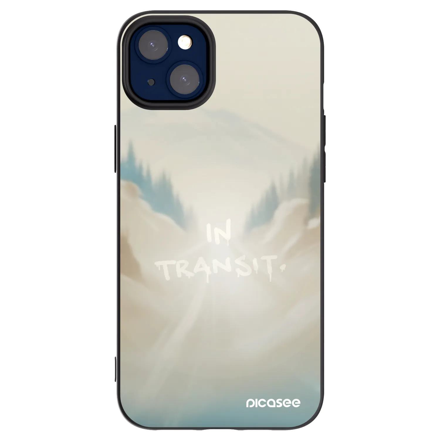 Picasee silikonowe czarne etui na Apple iPhone 14 Plus - IN TRANSIT