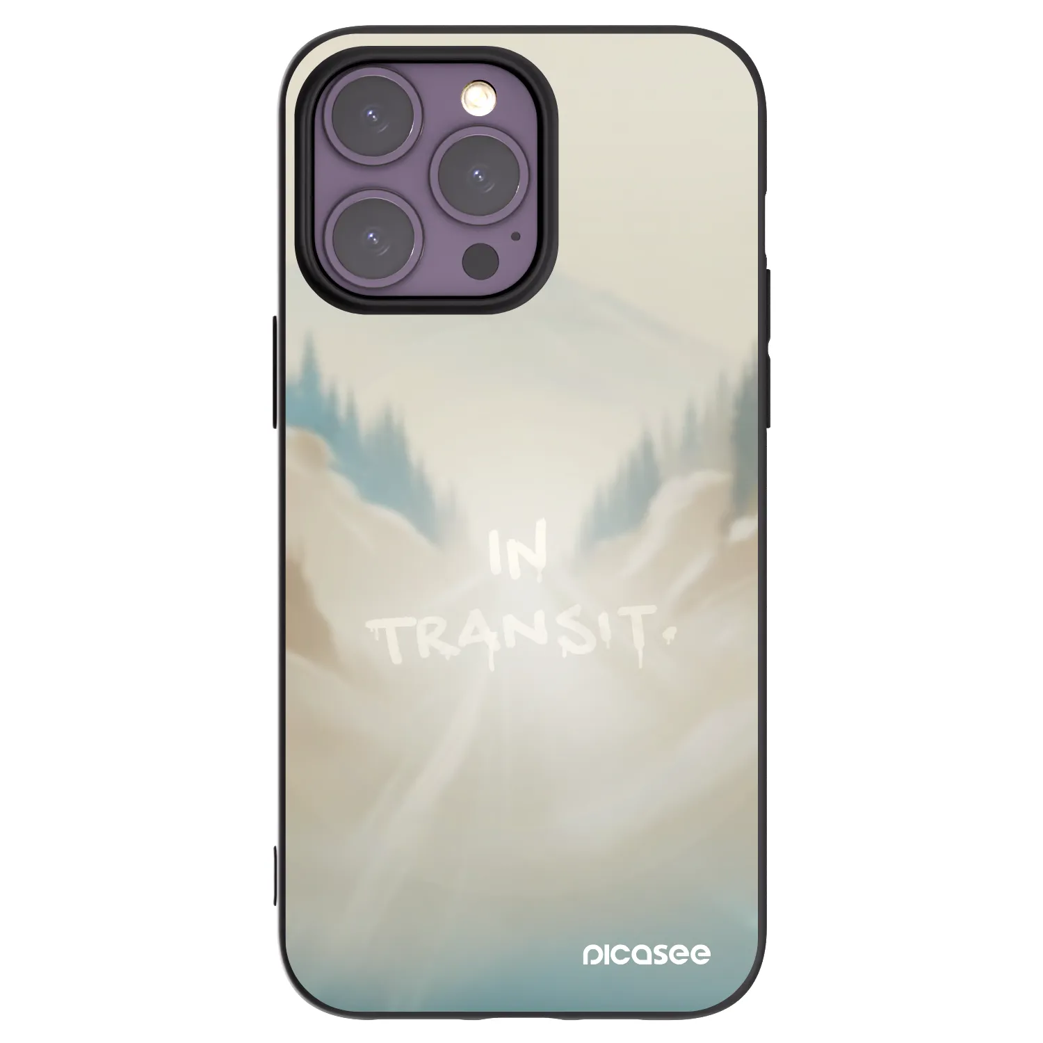 Picasee silikonowe czarne etui na Apple iPhone 14 Pro Max - IN TRANSIT
