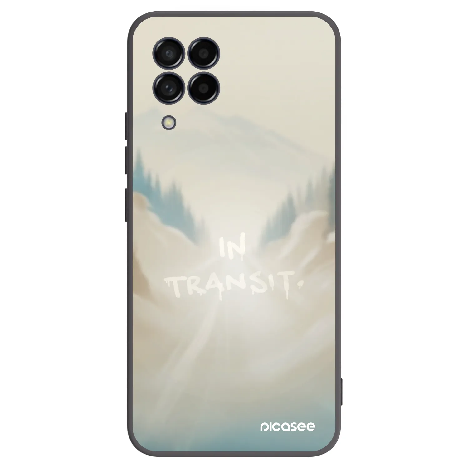 Picasee silikonowe czarne etui na Samsung Galaxy M53 5G - IN TRANSIT