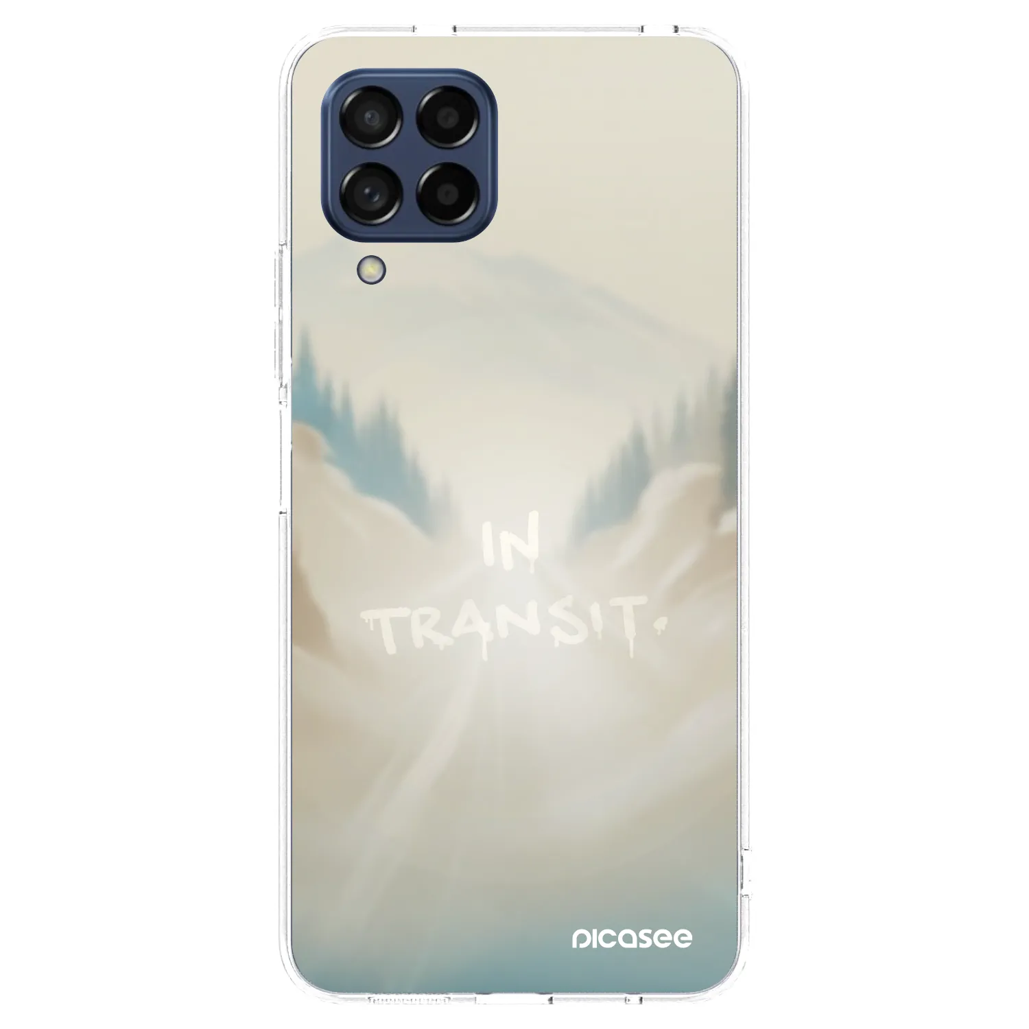 Picasee silikonowe przeźroczyste etui na Samsung Galaxy M53 5G - IN TRANSIT