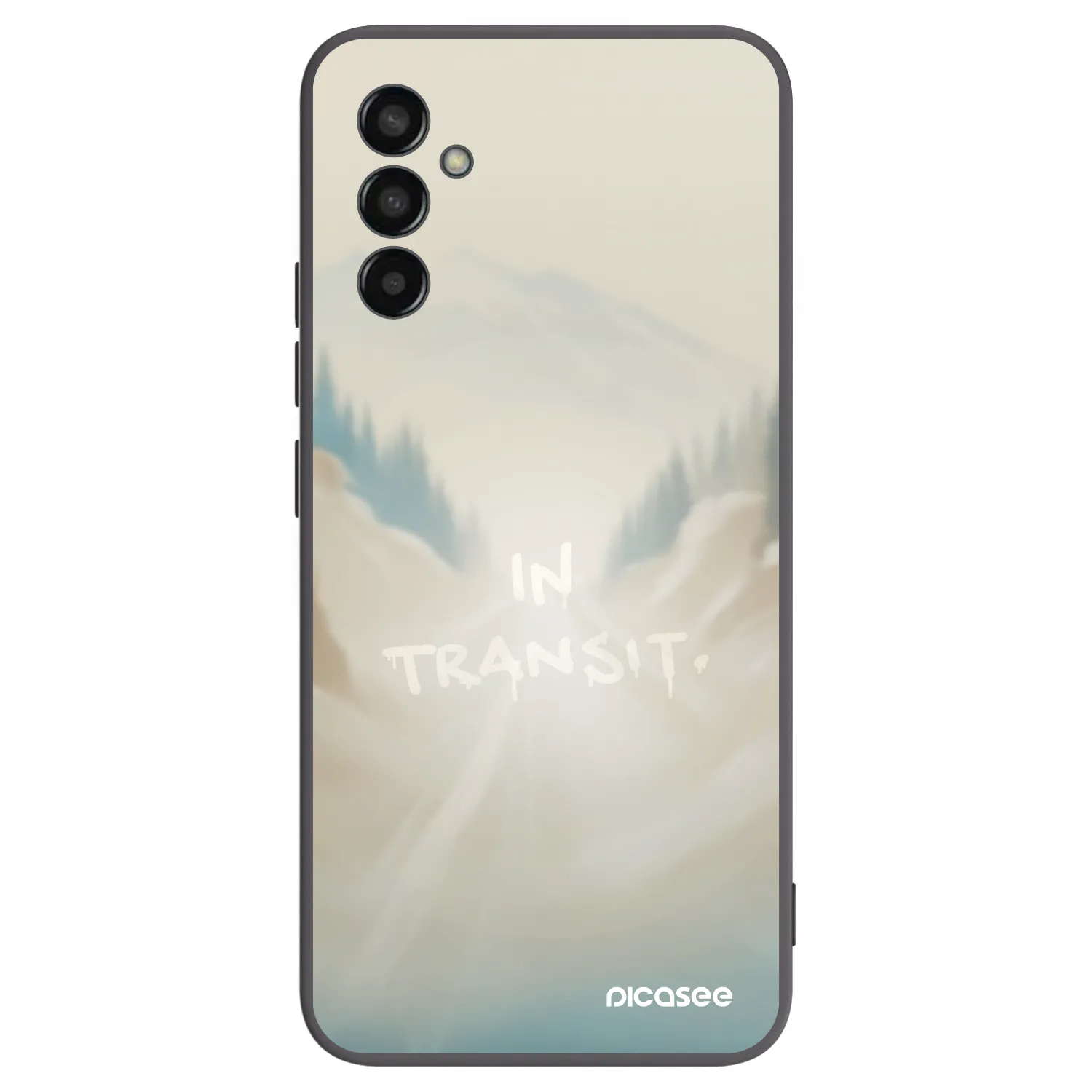 Picasee silikonowe czarne etui na Samsung Galaxy M13 M135F - IN TRANSIT