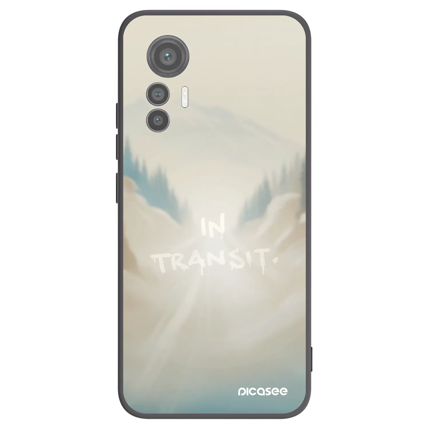 Picasee silikonowe czarne etui na Xiaomi 12 Lite - IN TRANSIT