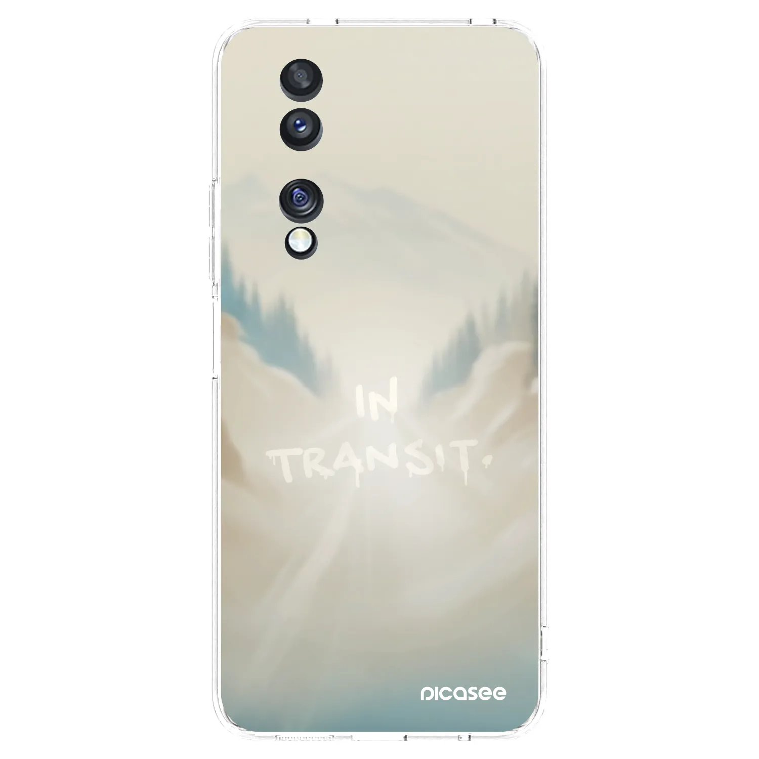 Picasee silikonowe przeźroczyste etui na Honor 70 - IN TRANSIT