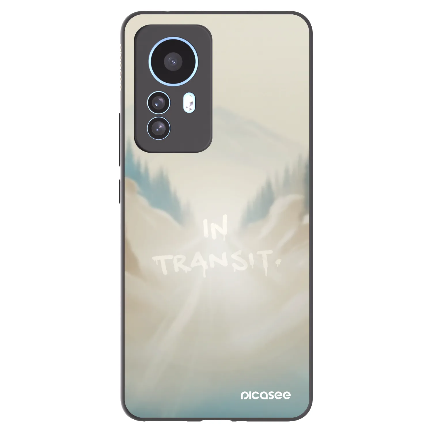 Picasee silikonowe czarne etui na Xiaomi 12T Pro - IN TRANSIT