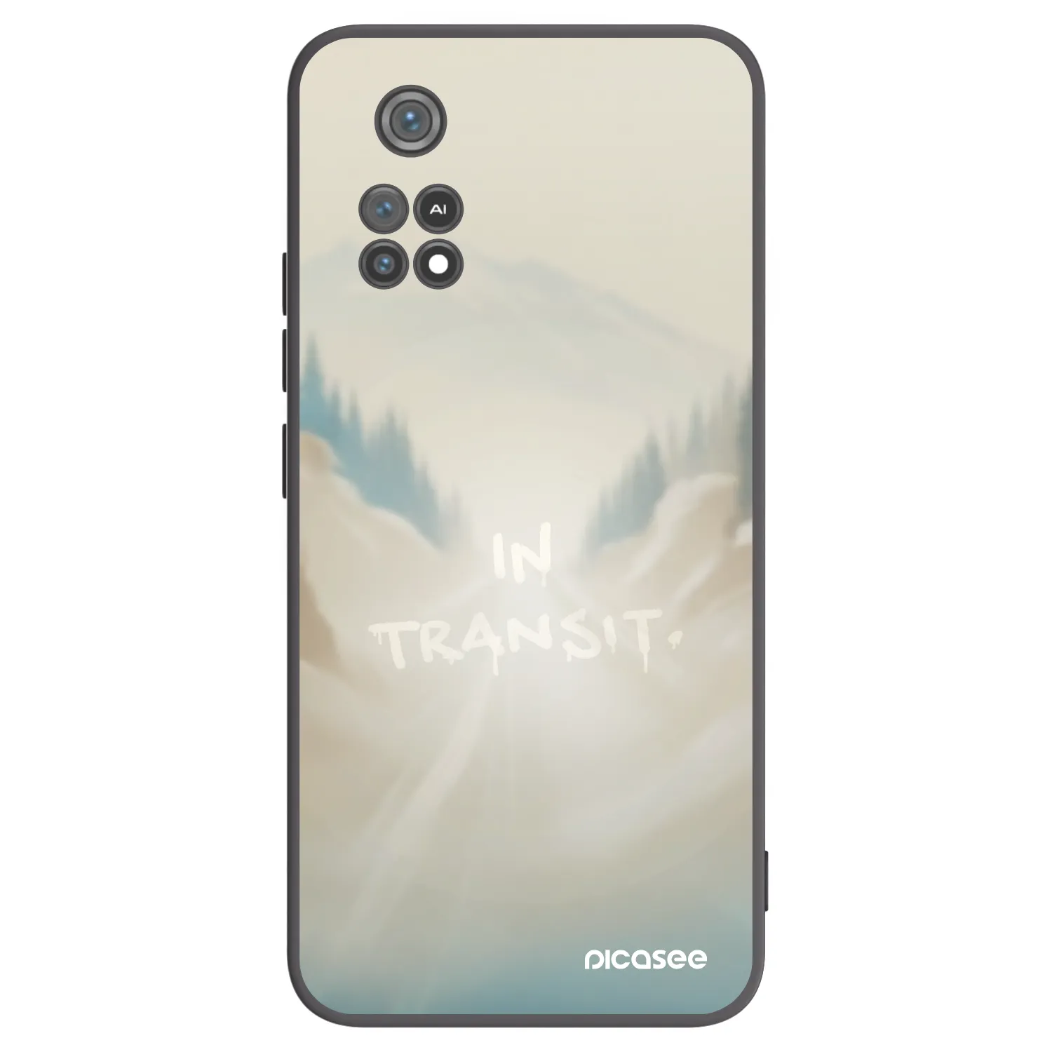 Picasee silikonowe czarne etui na Xiaomi Poco M4 Pro - IN TRANSIT