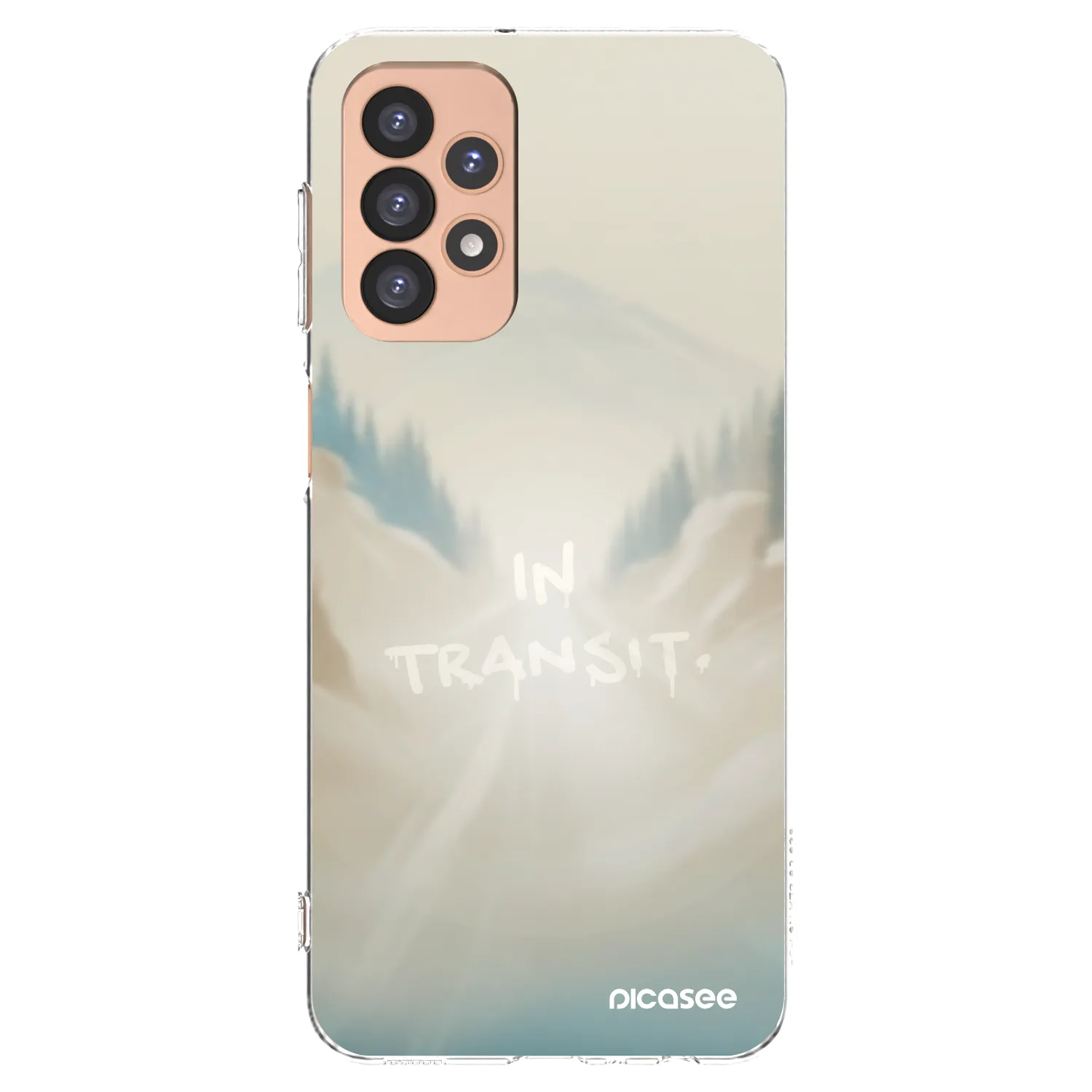 Picasee silikonowe przeźroczyste etui na Samsung Galaxy A23 A236B 5G - IN TRANSIT