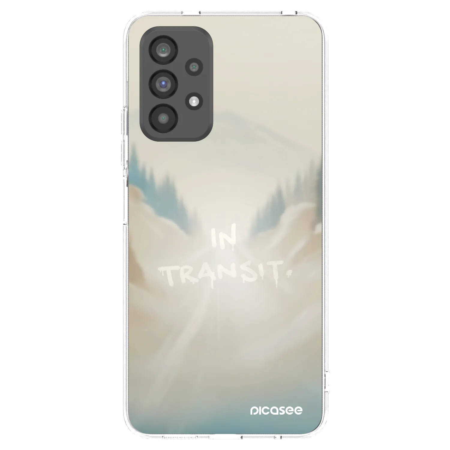 Picasee silikonowe przeźroczyste etui na Samsung Galaxy A73 5G - IN TRANSIT