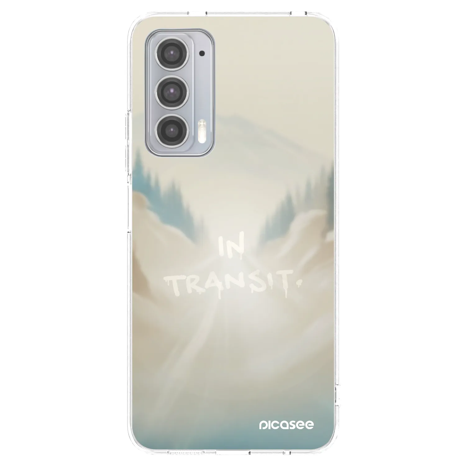 Picasee silikonowe przeźroczyste etui na Motorola Edge 20 - IN TRANSIT