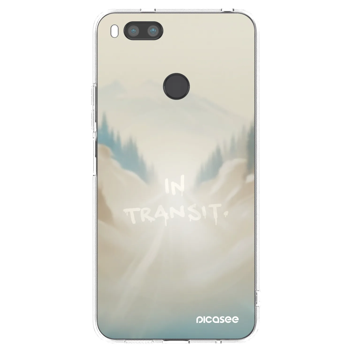 Picasee silikonowe przeźroczyste etui na Xiaomi Redmi A1 - IN TRANSIT
