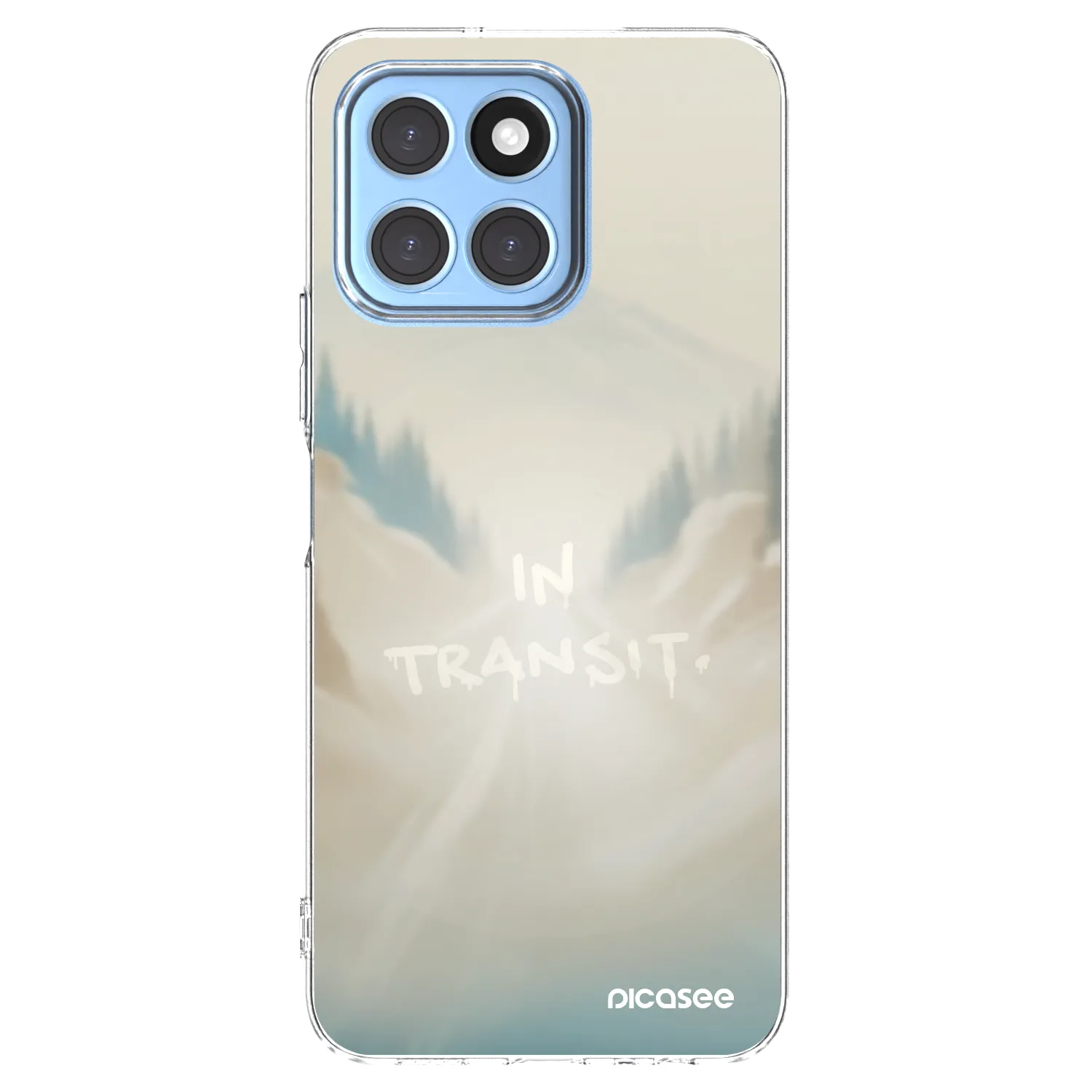 Picasee silikonowe przeźroczyste etui na Honor X6 - IN TRANSIT