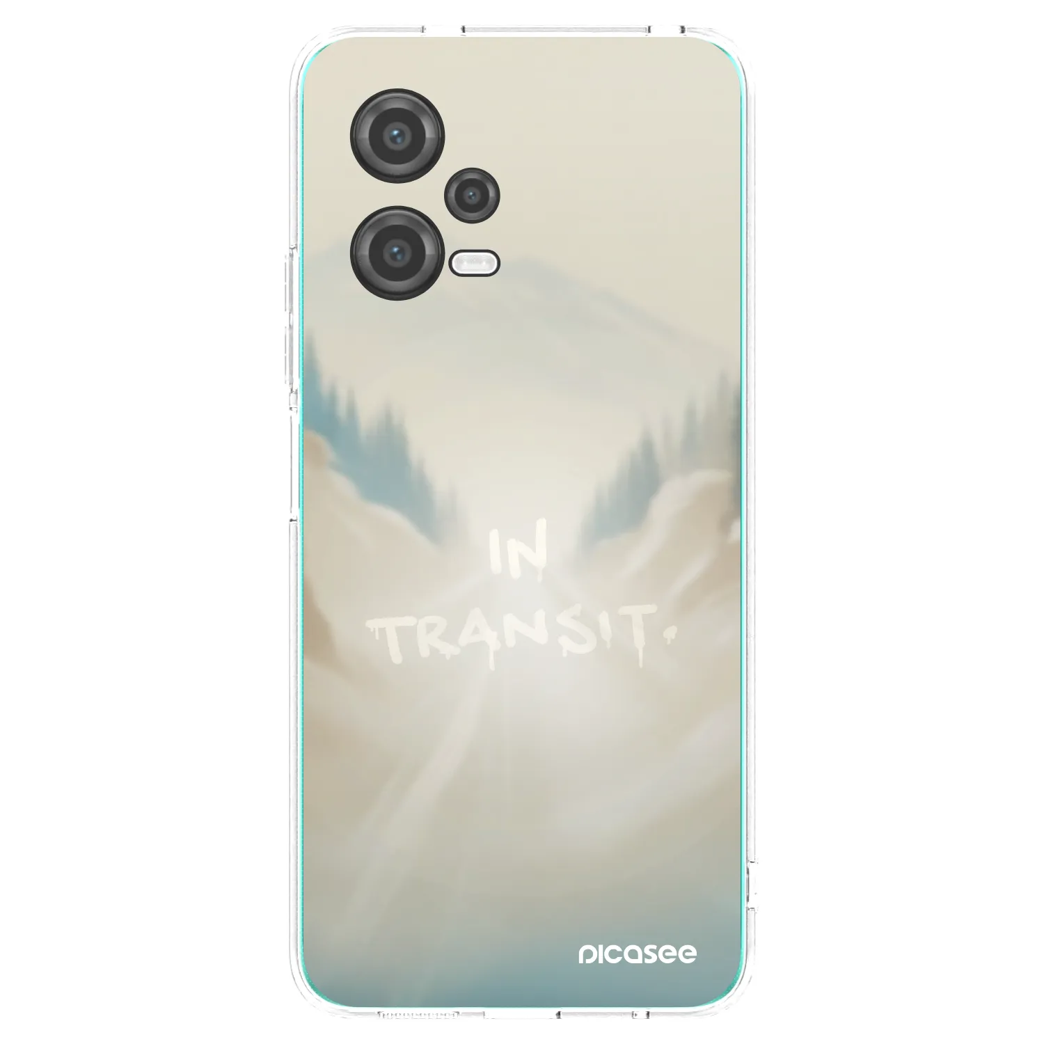 Picasee silikonowe przeźroczyste etui na Xiaomi Poco X5 - IN TRANSIT
