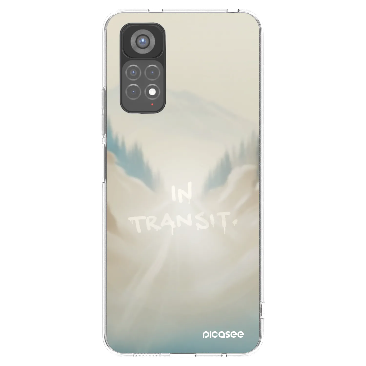 Picasee silikonowe przeźroczyste etui na Xiaomi Redmi Note 11S 5G - IN TRANSIT