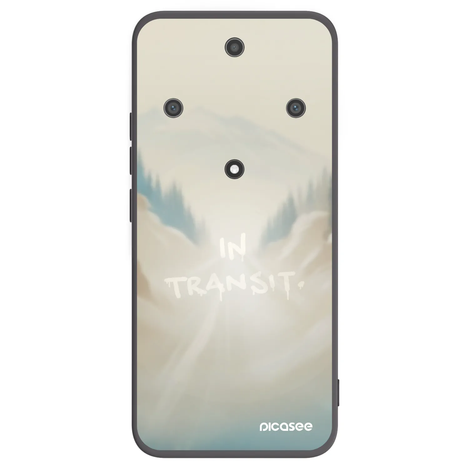Picasee silikonowe czarne etui na Honor Magic5 Lite 5G - IN TRANSIT
