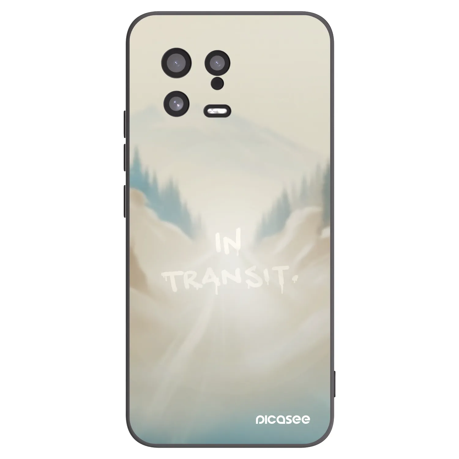 Picasee silikonowe czarne etui na Xiaomi 13 - IN TRANSIT