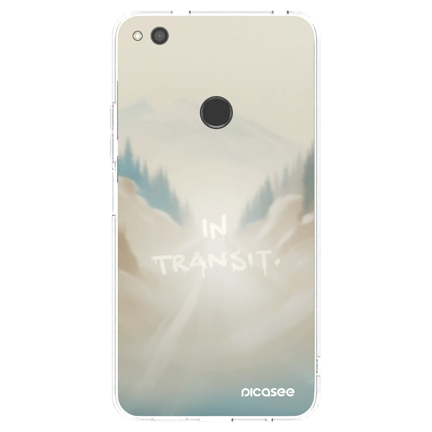 Picasee silikonowe przeźroczyste etui na Huawei P9 Lite 2017 - IN TRANSIT