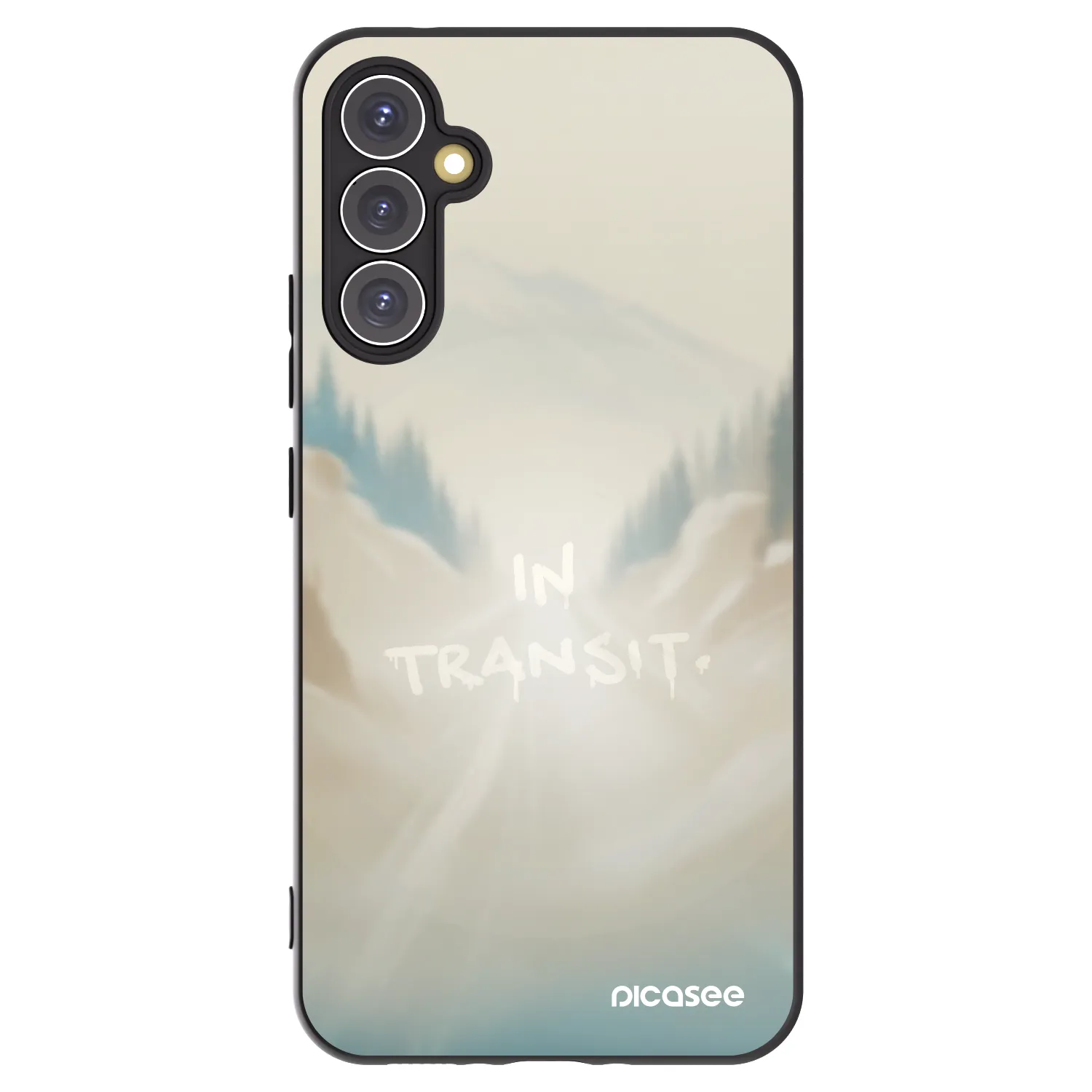 Picasee silikonowe czarne etui na Samsung Galaxy A34 5G A346B - IN TRANSIT