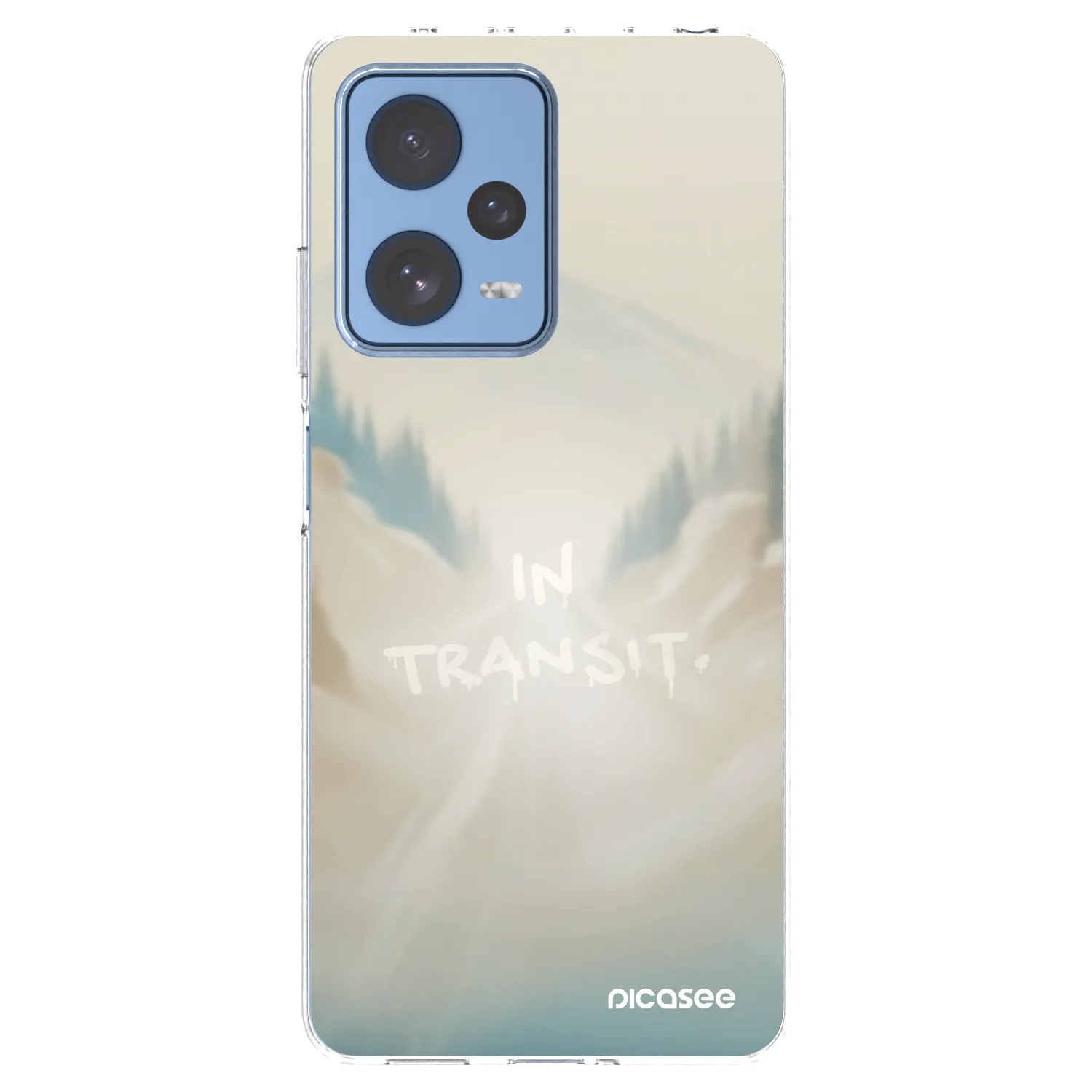 Picasee silikonowe przeźroczyste etui na Xiaomi Redmi Note 12 Pro 5G - IN TRANSIT