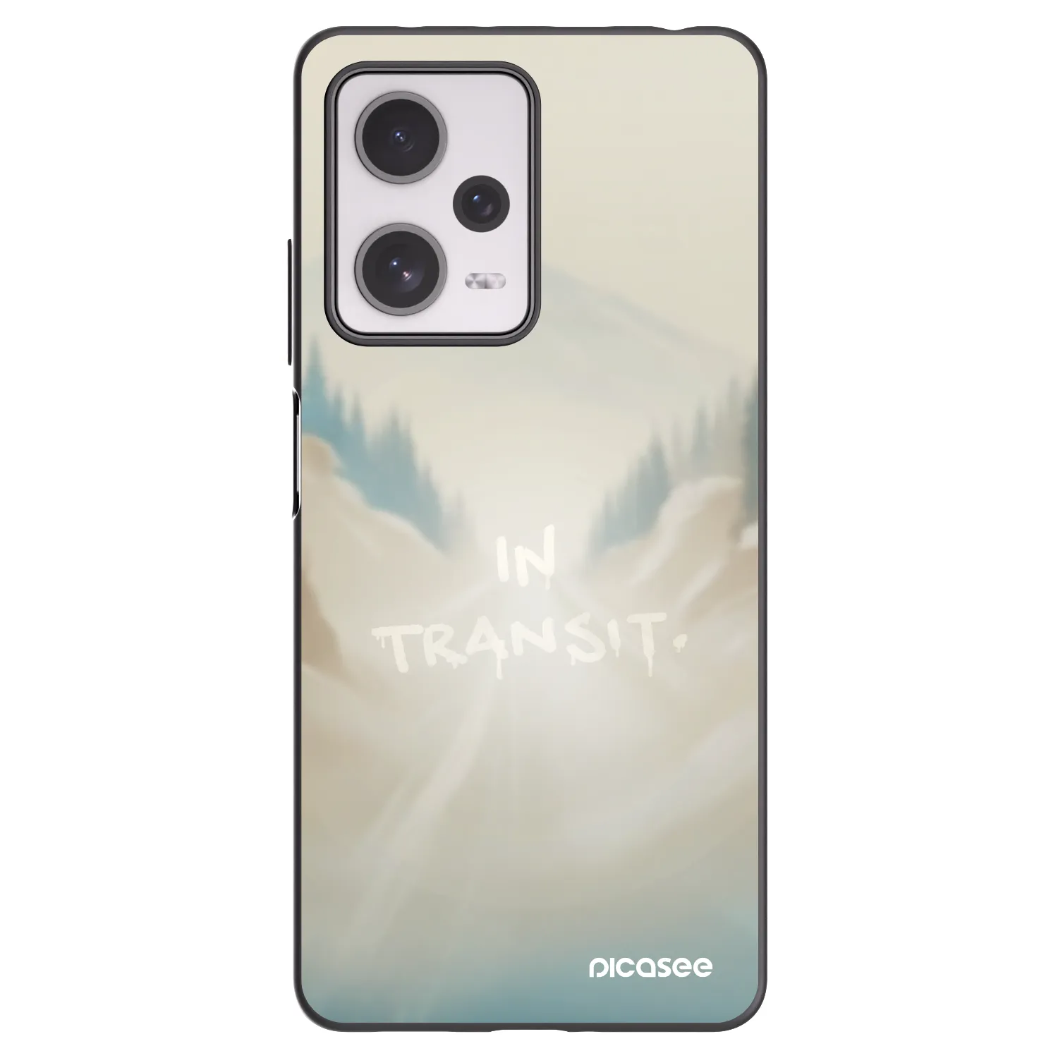 Picasee silikonowe czarne etui na Xiaomi Redmi Note 12 Pro+ 5G - IN TRANSIT