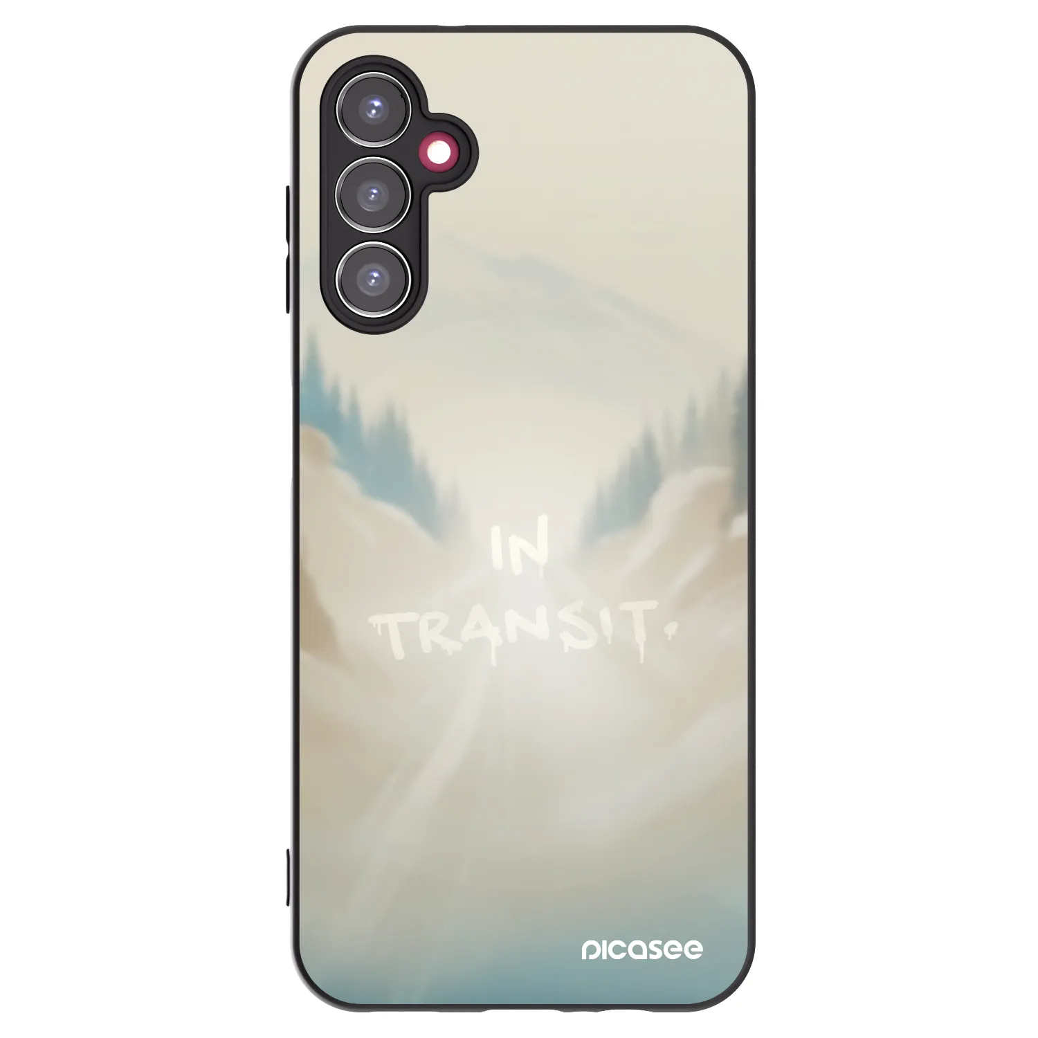 Picasee silikonowe czarne etui na Samsung Galaxy A14 4G A145R - IN TRANSIT