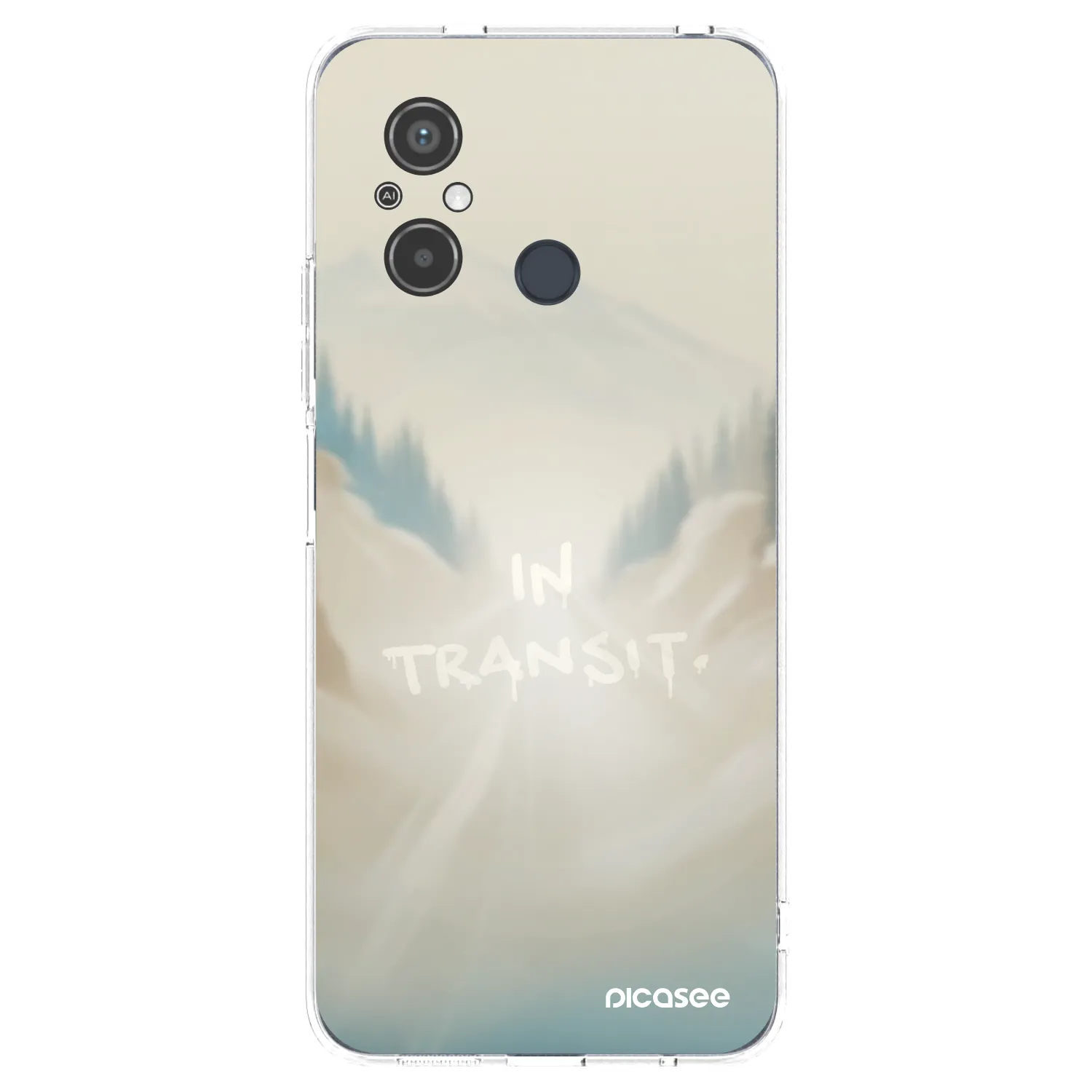 Picasee silikonowe przeźroczyste etui na Xiaomi Redmi 12C - IN TRANSIT