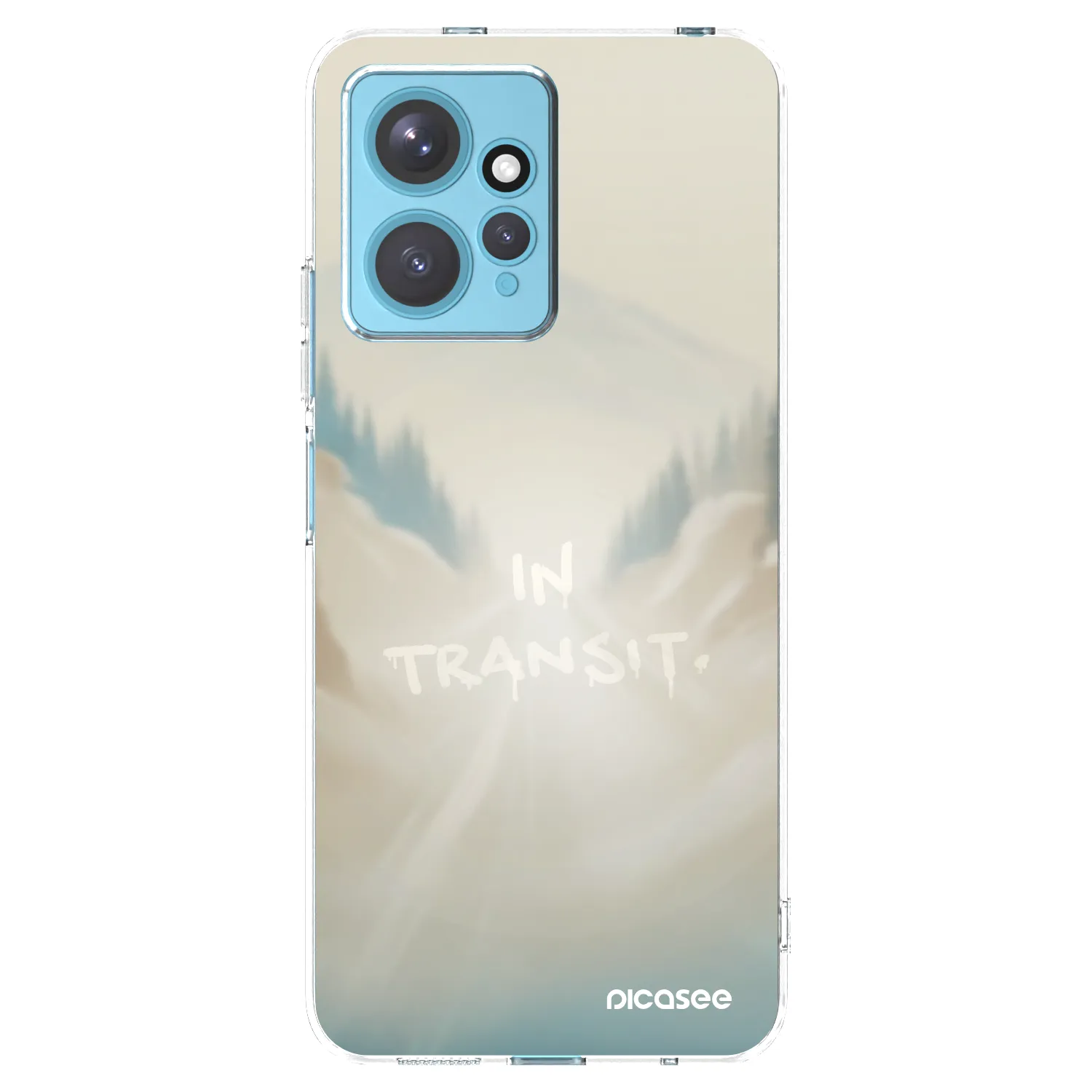 Picasee silikonowe przeźroczyste etui na Xiaomi Redmi Note 12 4G - IN TRANSIT