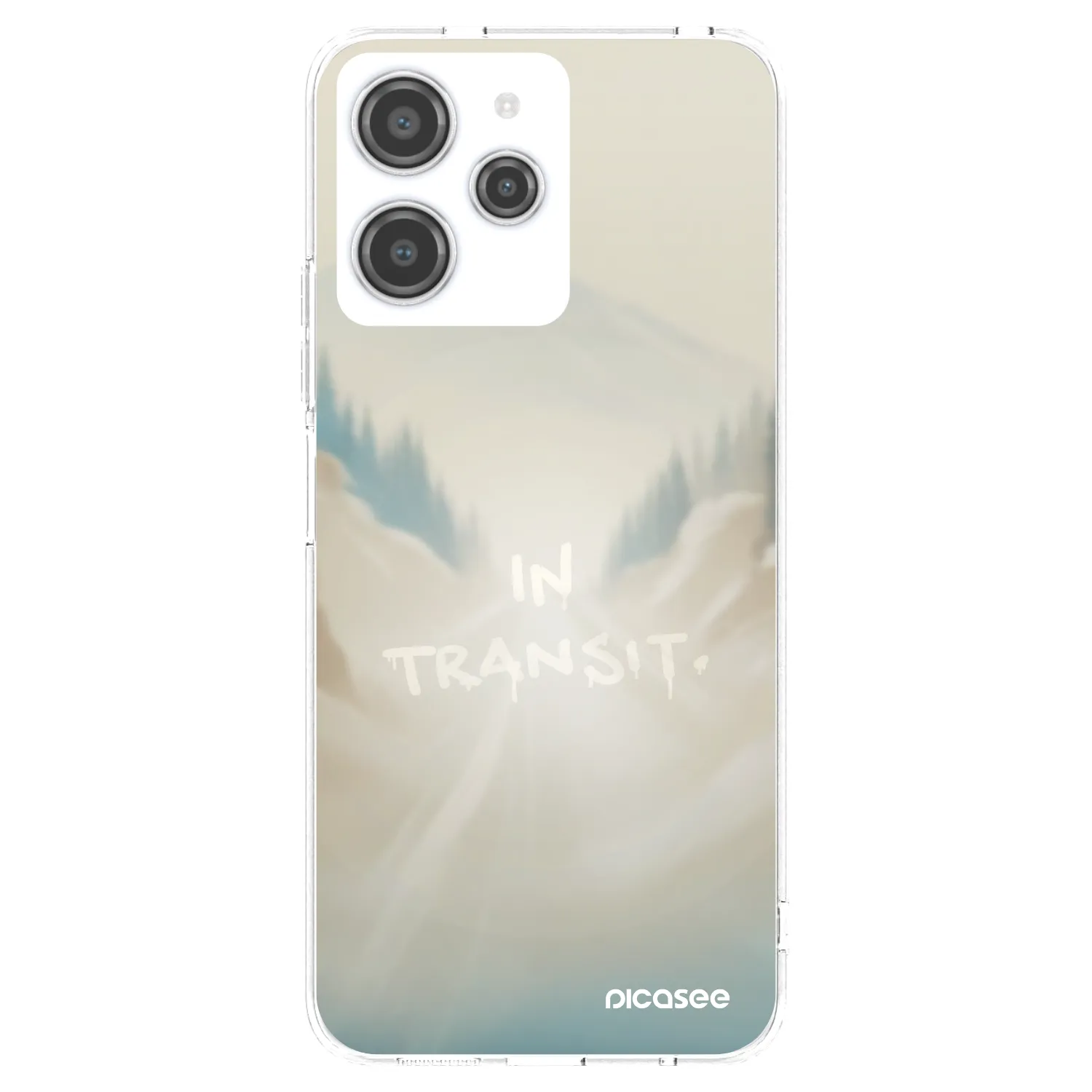 Picasee silikonowe przeźroczyste etui na Xiaomi Redmi 12 4G - IN TRANSIT