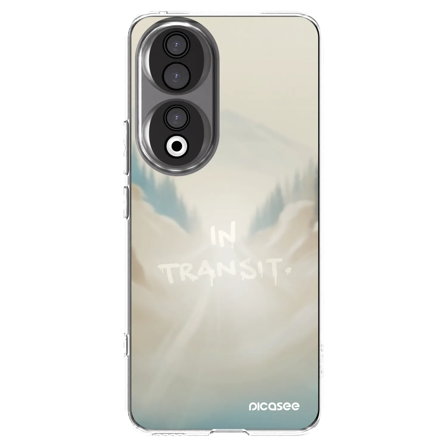 Picasee silikonowe przeźroczyste etui na Honor 90 5G - IN TRANSIT