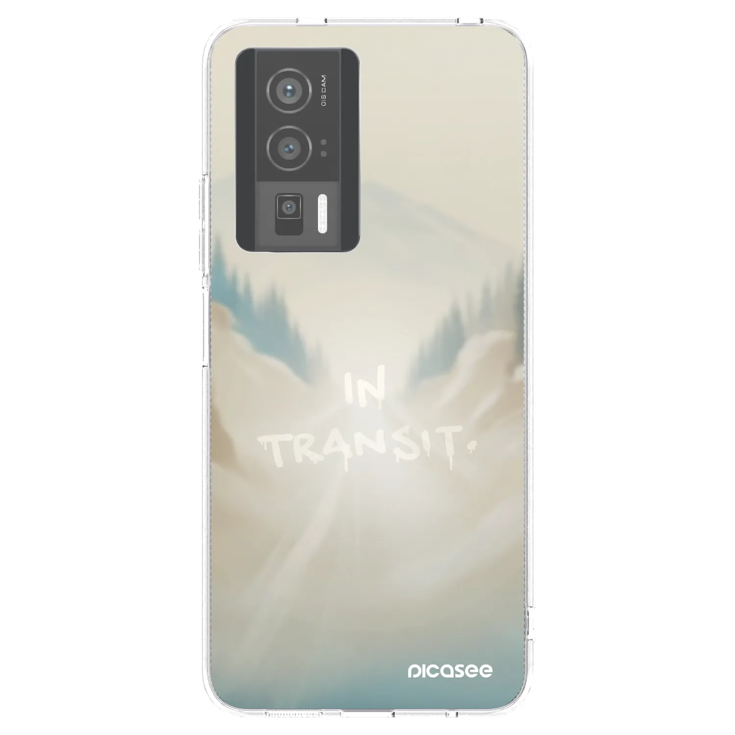 Picasee silikonowe przeźroczyste etui na Xiaomi Poco F5 Pro 5G - IN TRANSIT