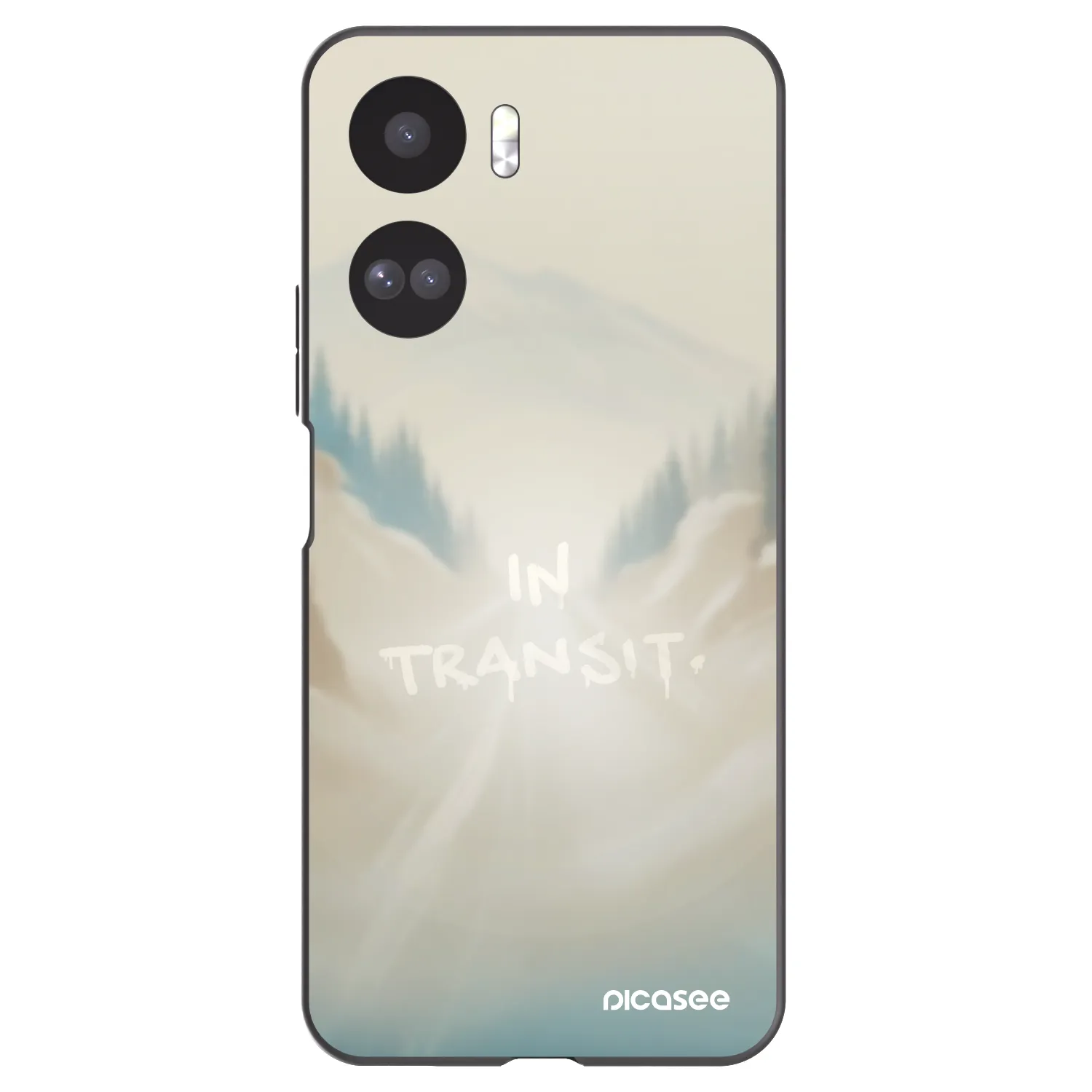Picasee silikonowe czarne etui na Honor 90 Lite 5G - IN TRANSIT