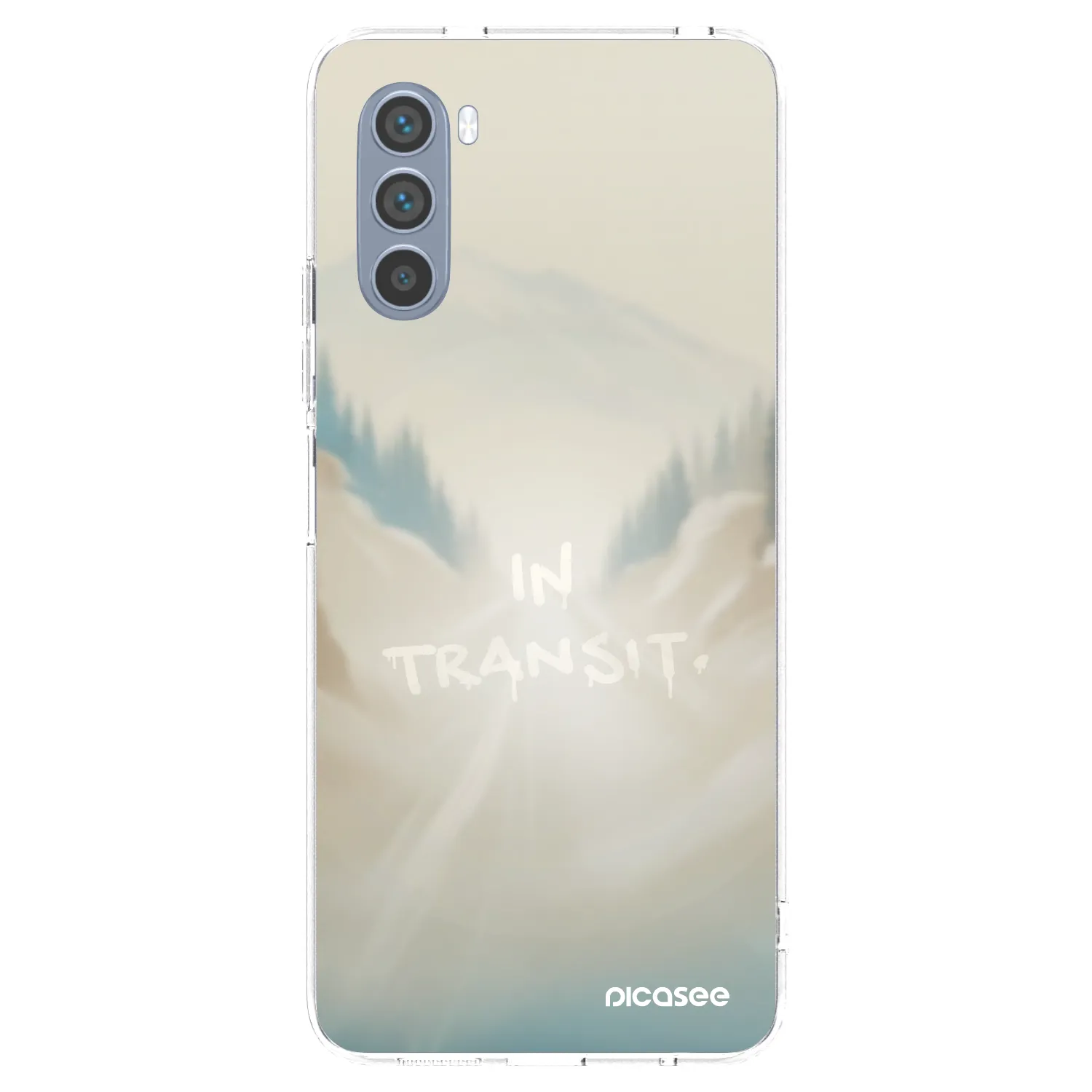 Picasee silikonowe przeźroczyste etui na Motorola Moto G62 - IN TRANSIT