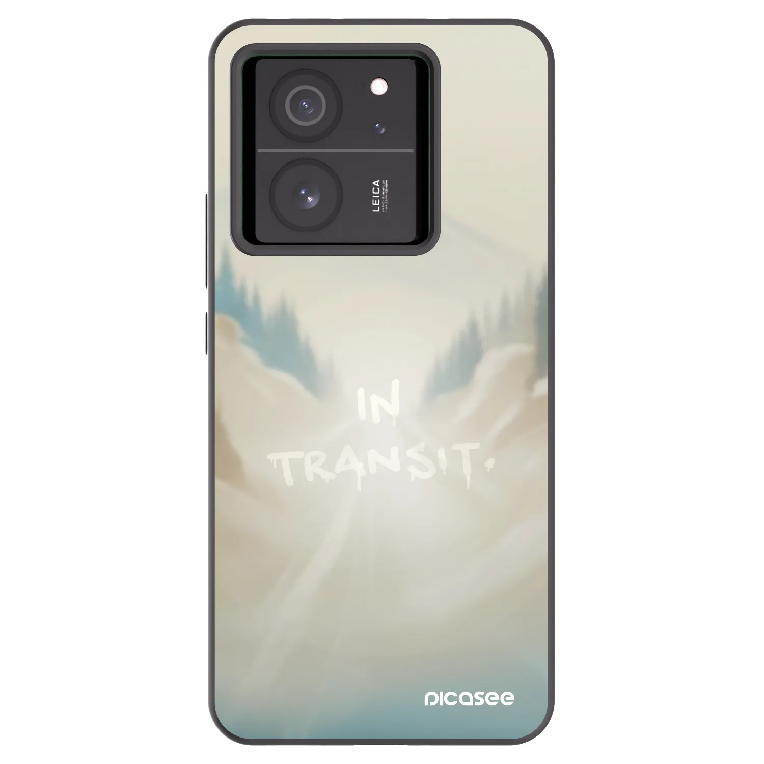 Picasee silikonowe czarne etui na Xiaomi 13T - IN TRANSIT