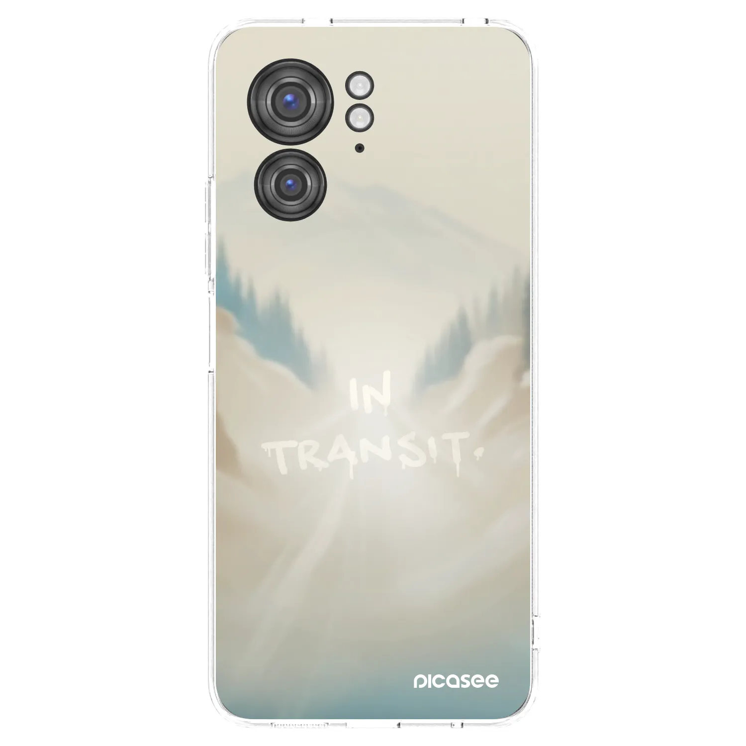 Picasee silikonowe przeźroczyste etui na Motorola Edge 40 - IN TRANSIT