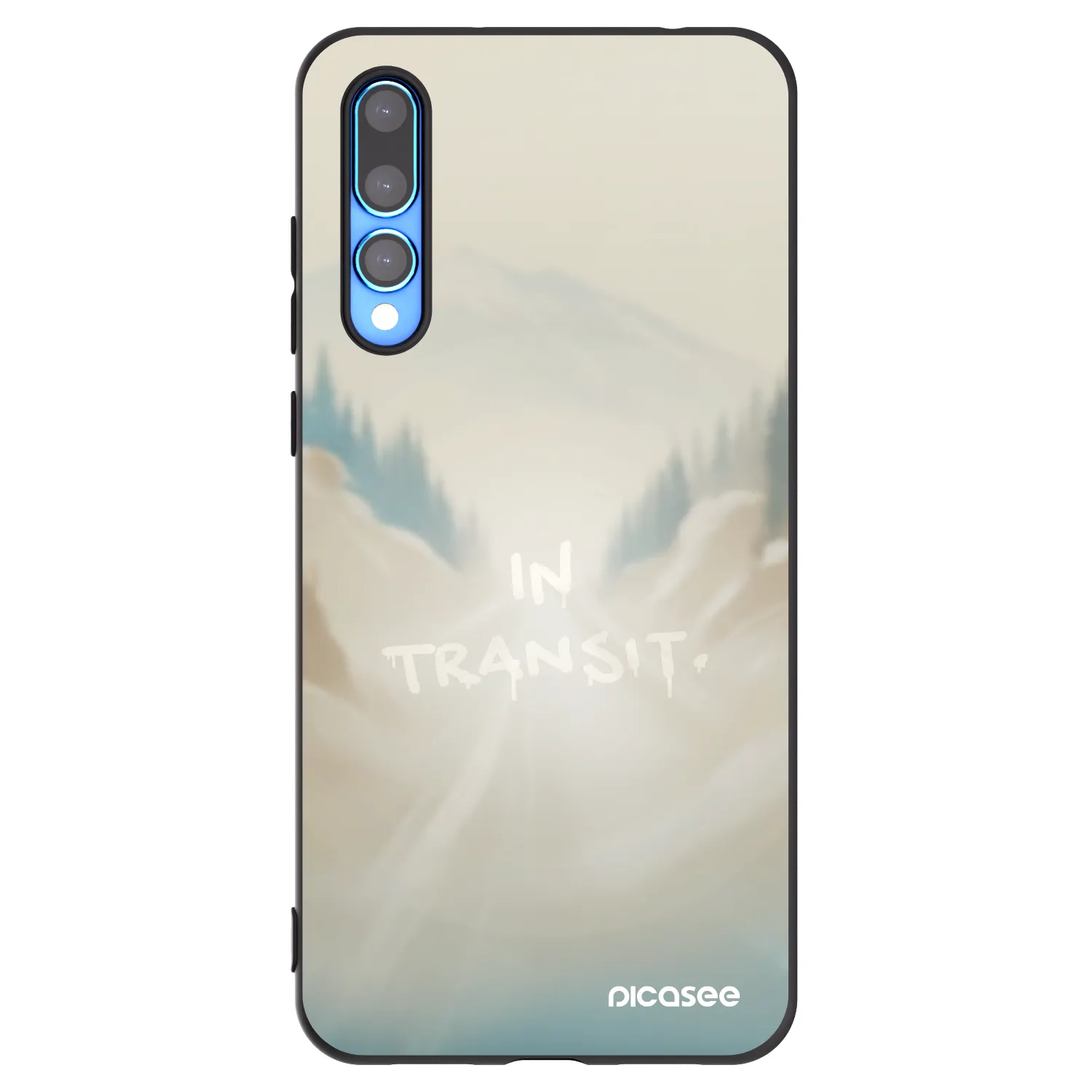 Picasee silikonowe czarne etui na Huawei P20 Pro - IN TRANSIT