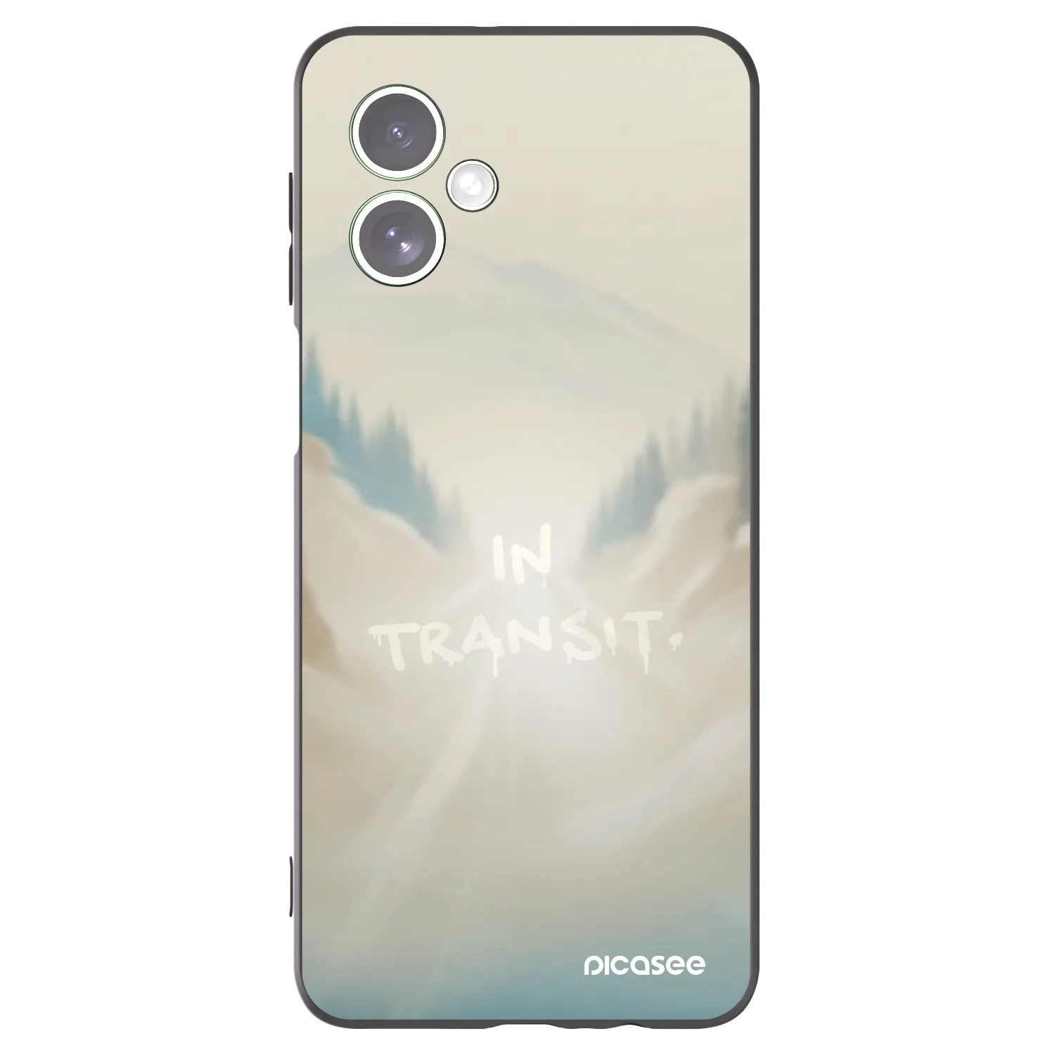 Picasee silikonowe czarne etui na Motorola Moto G54 5G - IN TRANSIT