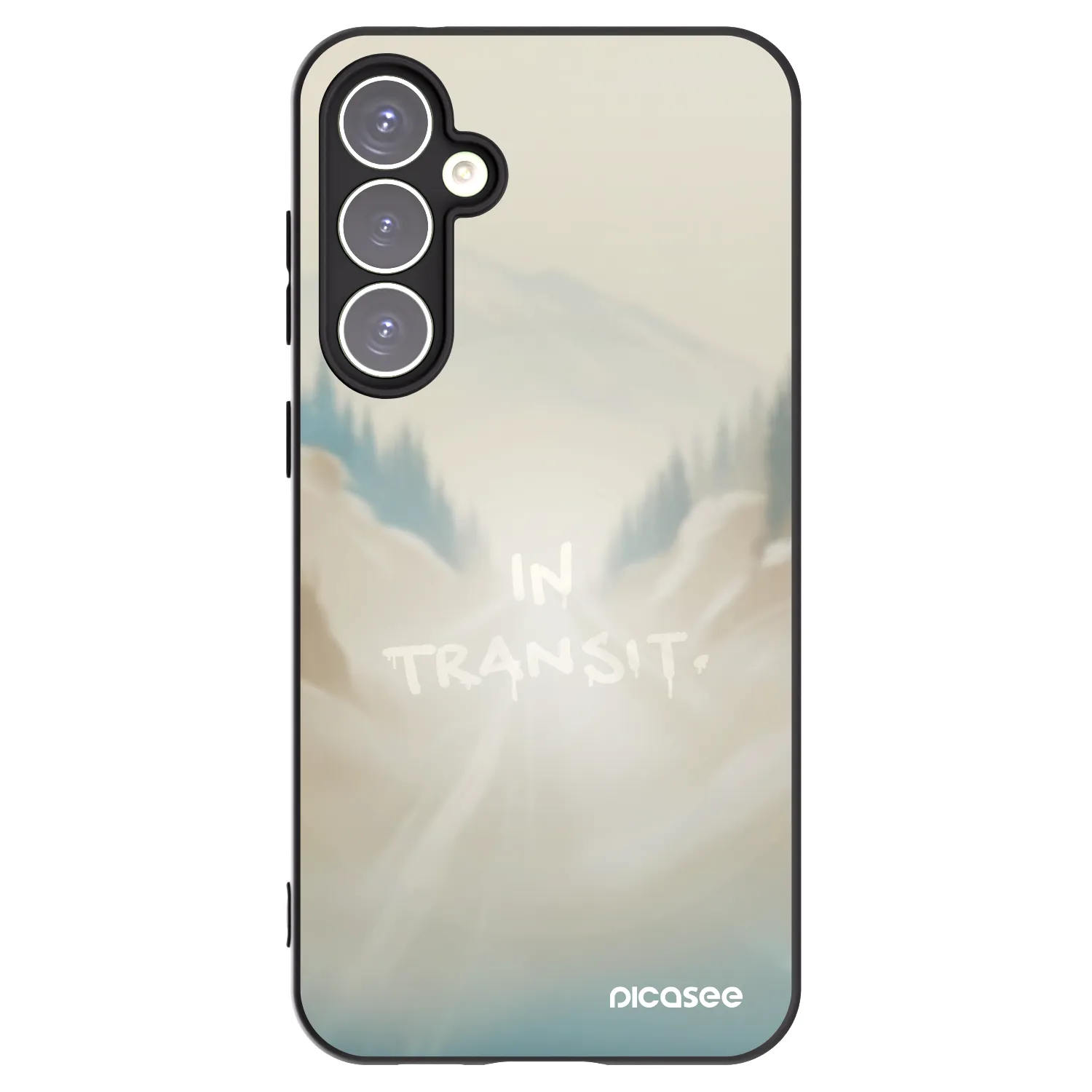 Picasee silikonowe czarne etui na Samsung Galaxy S23 FE S711B - IN TRANSIT